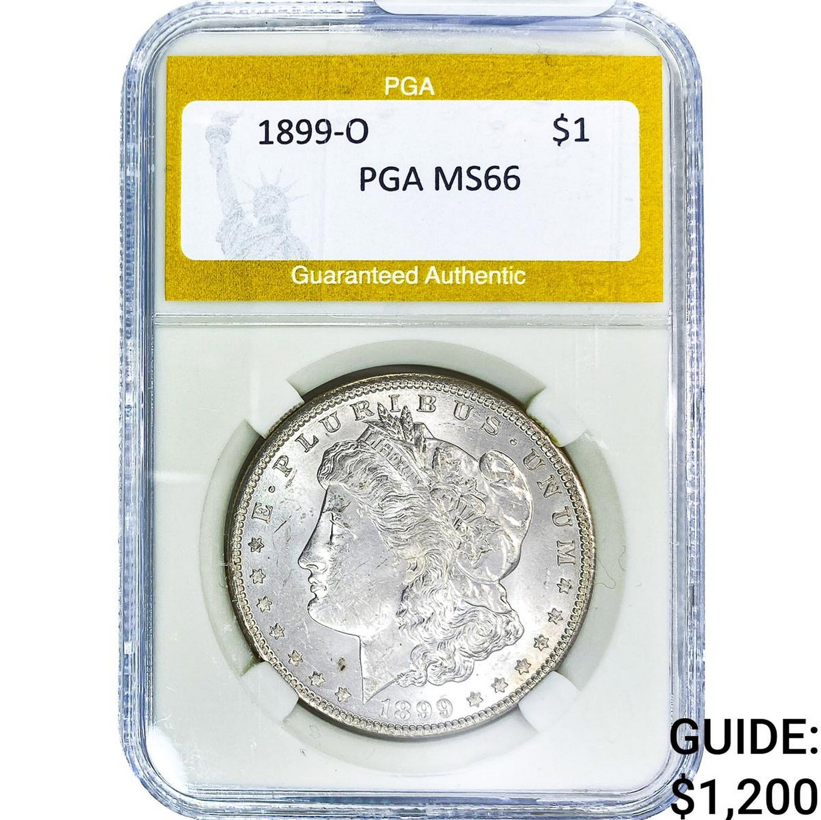 1899-O Morgan Silver Dollar PGA MS66: 1899-O Morgan Silver Dollar PGA MS66