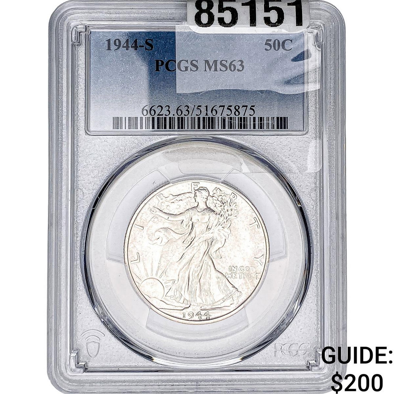 1944-S Walking Liberty Half Dollar PCGS MS63 (1 of 2)