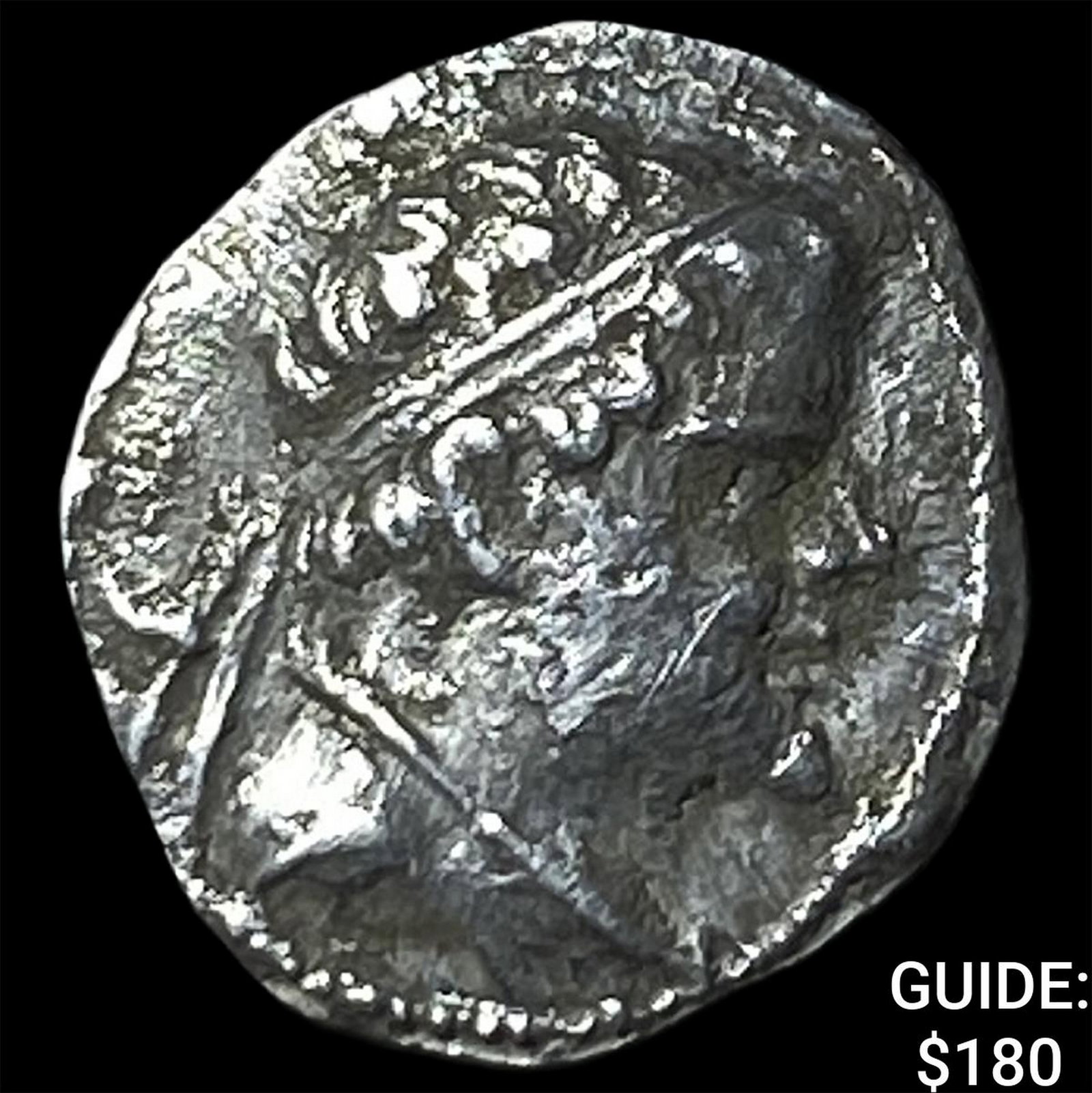 Bactria Ecuratides I c. 170-145 BC Silver Obol: Bactria Ecuratides I c. 170-145 BC Silver Obol
