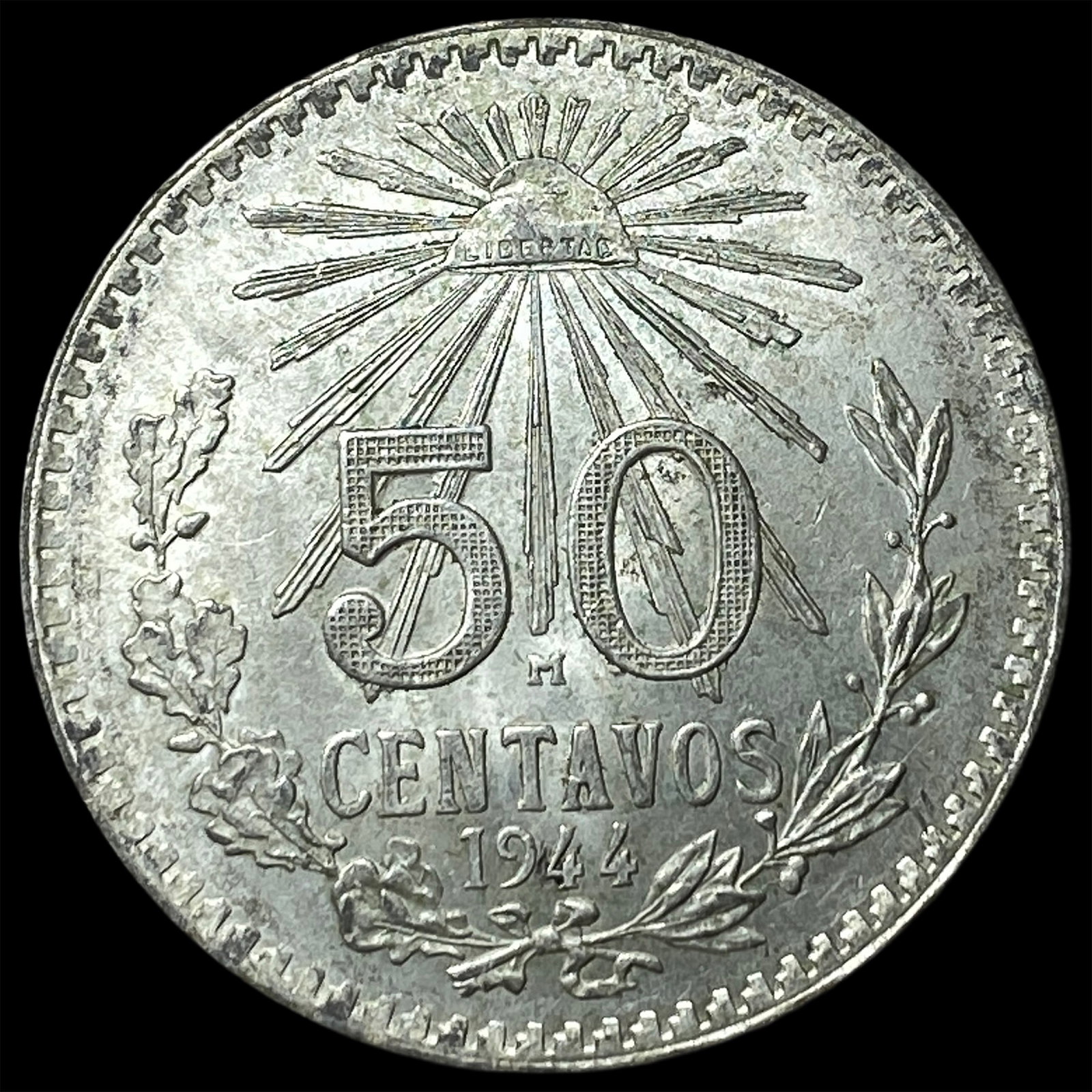 1944 Mexico Silver 50 Centavos (1 of 2)