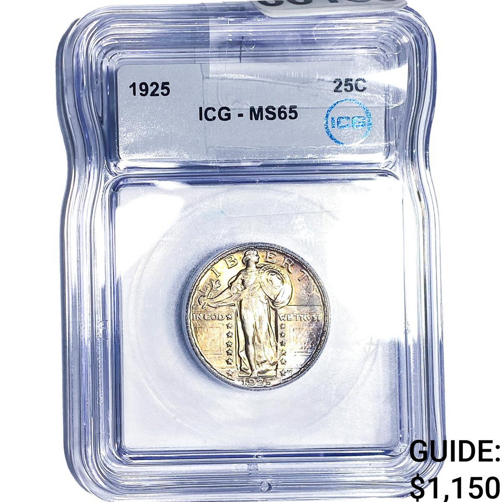 1925 Standing Liberty Quarter ICG MS65: 1925 Standing Liberty Quarter ICG MS65