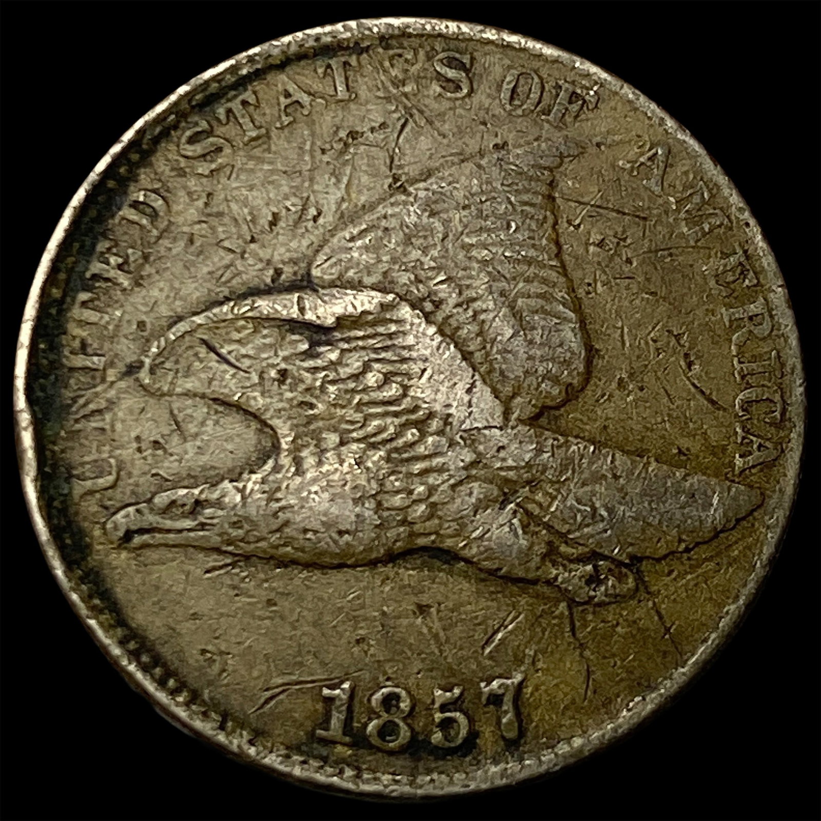 1857 Flying Eagle Cent LIGHTLY CIRCULATED: 1857 Flying Eagle Cent LIGHTLY CIRCULATED