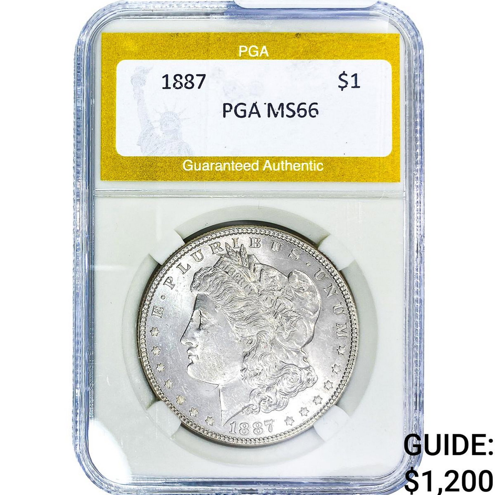 1887 Morgan Silver Dollar PGA MS66 (1 of 2)
