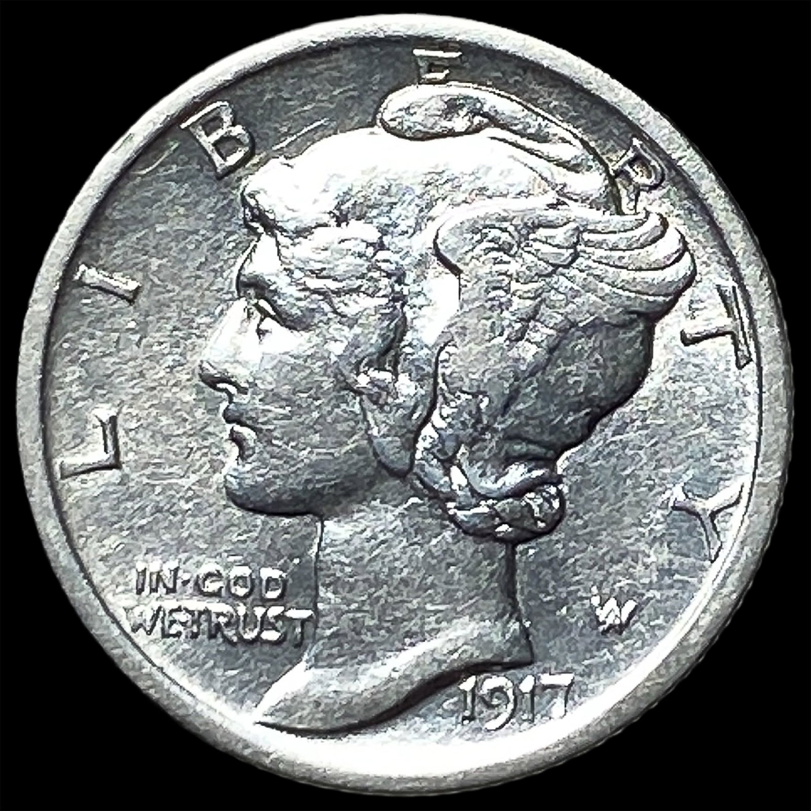 1917 Silver Mercury Dime UNCIRCULATED: 1917 Silver Mercury Dime UNCIRCULATED
