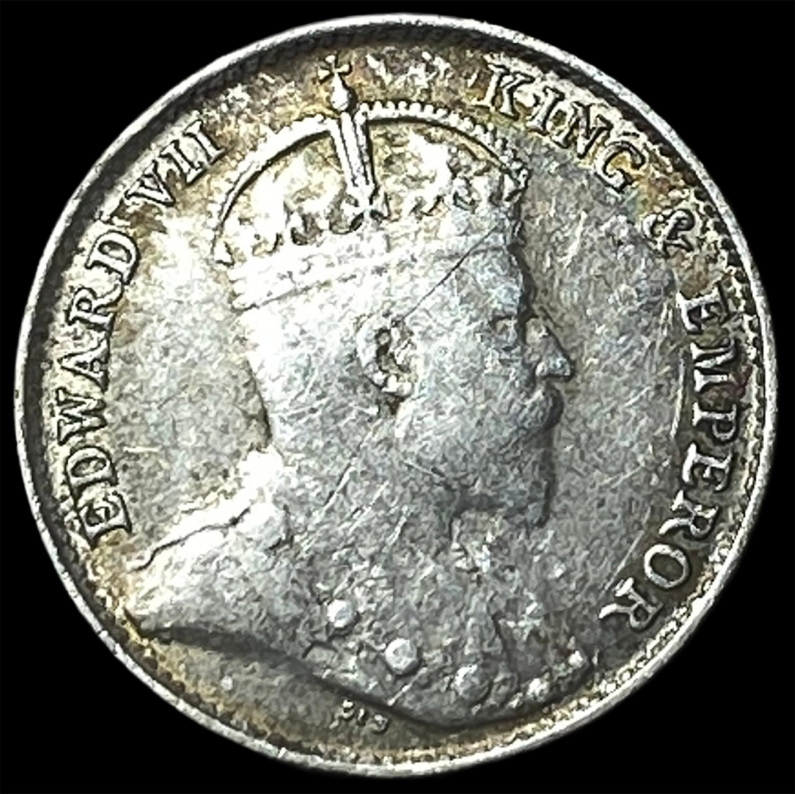 1903 Hong Kong Silver 5 Cents (1 of 2)