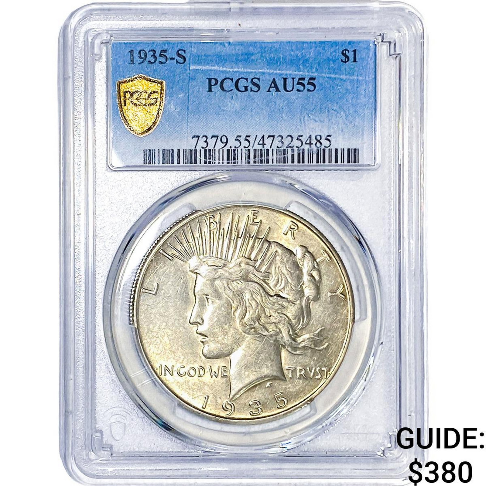 1935-S Silver Peace Dollar PCGS AU55 (1 of 2)