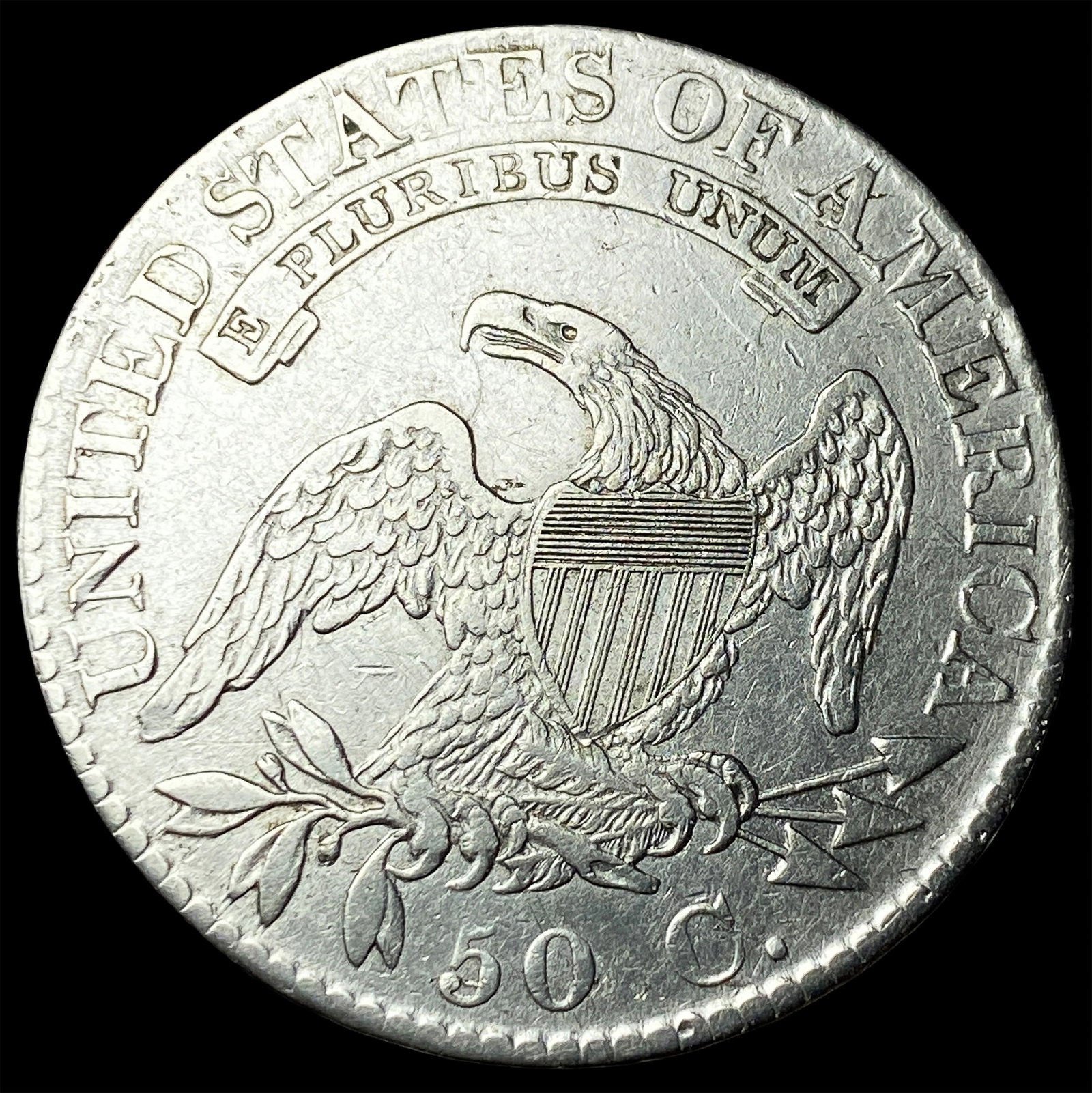 1824 Capped Bust Half Dollar CLOSELY UNCIRCULATED - 2