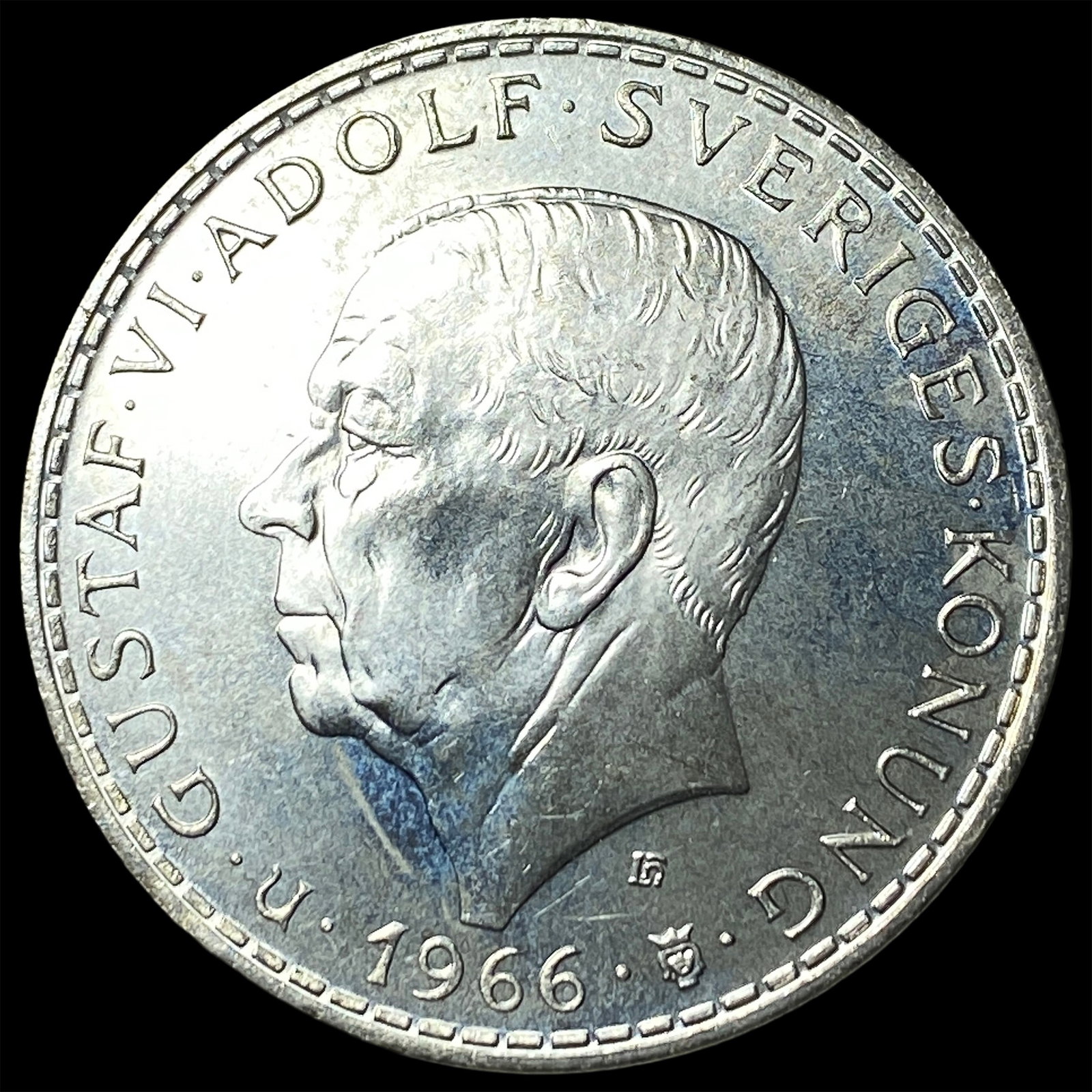 1966 Sweden Silver 5 Kronor (1 of 2)