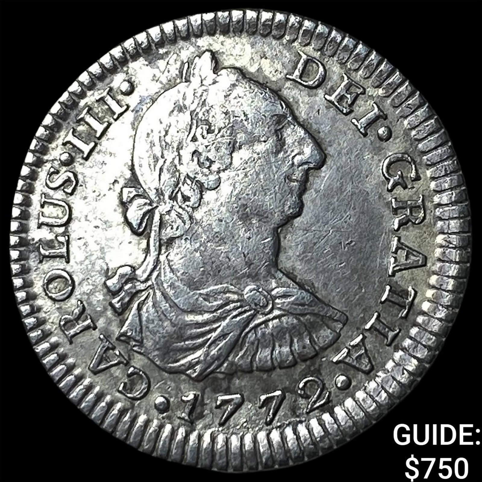 1772FM Mexico Silver 1 Real Inverted MM & Asseyer: 1772FM Mexico Silver 1 Real Inverted MM & Asseyer