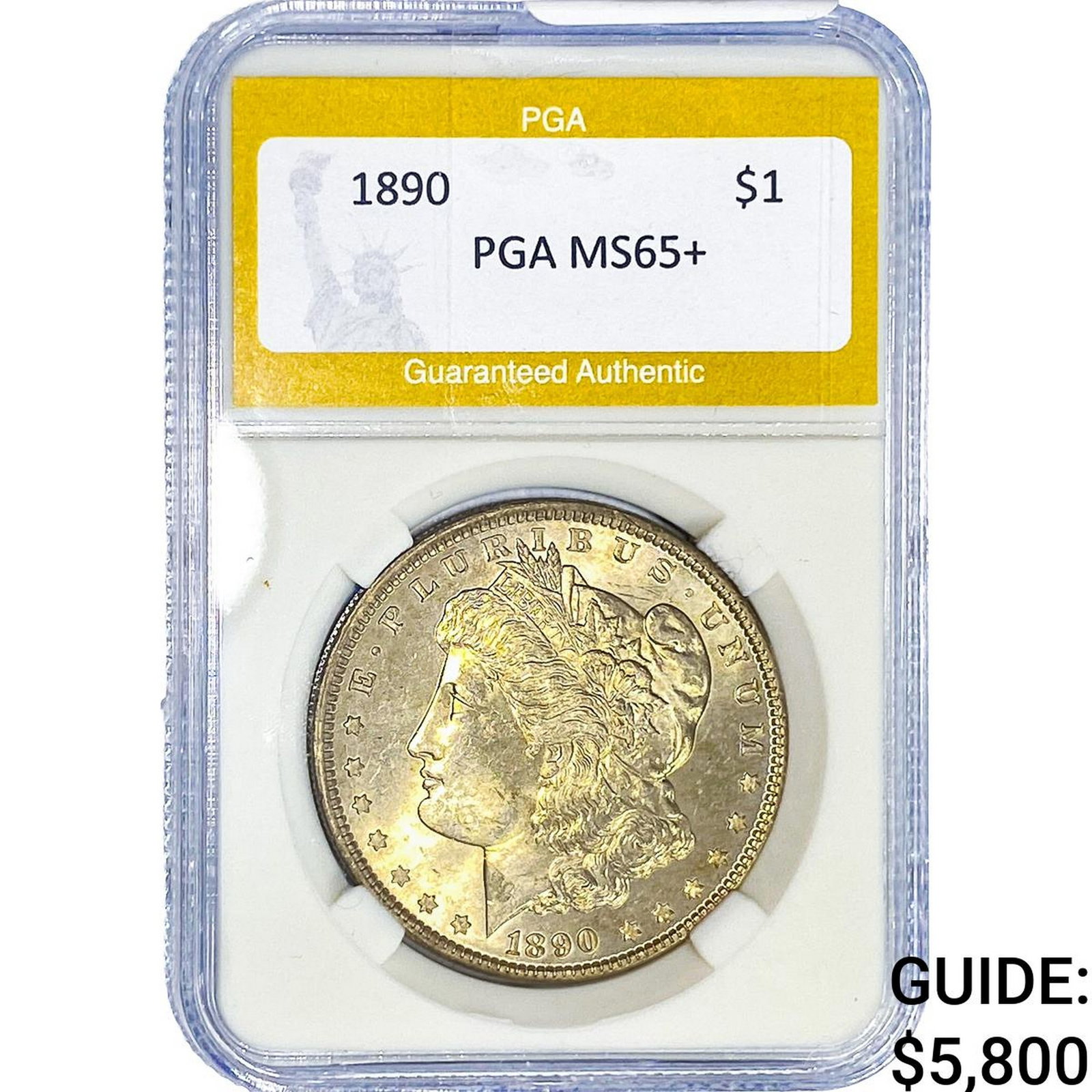 1890 Morgan Silver Dollar PGA MS65+ (1 of 2)