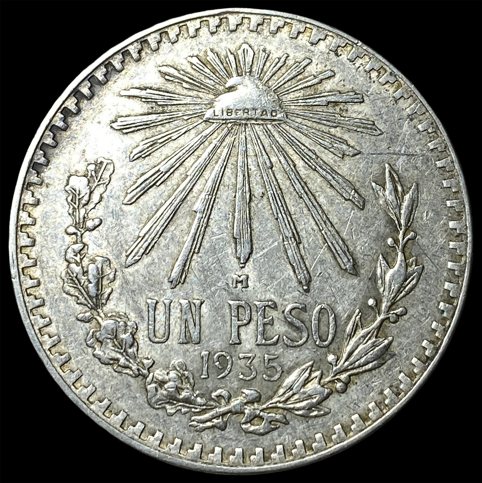 1935 Mexico SIlver 1 Peso (1 of 2)