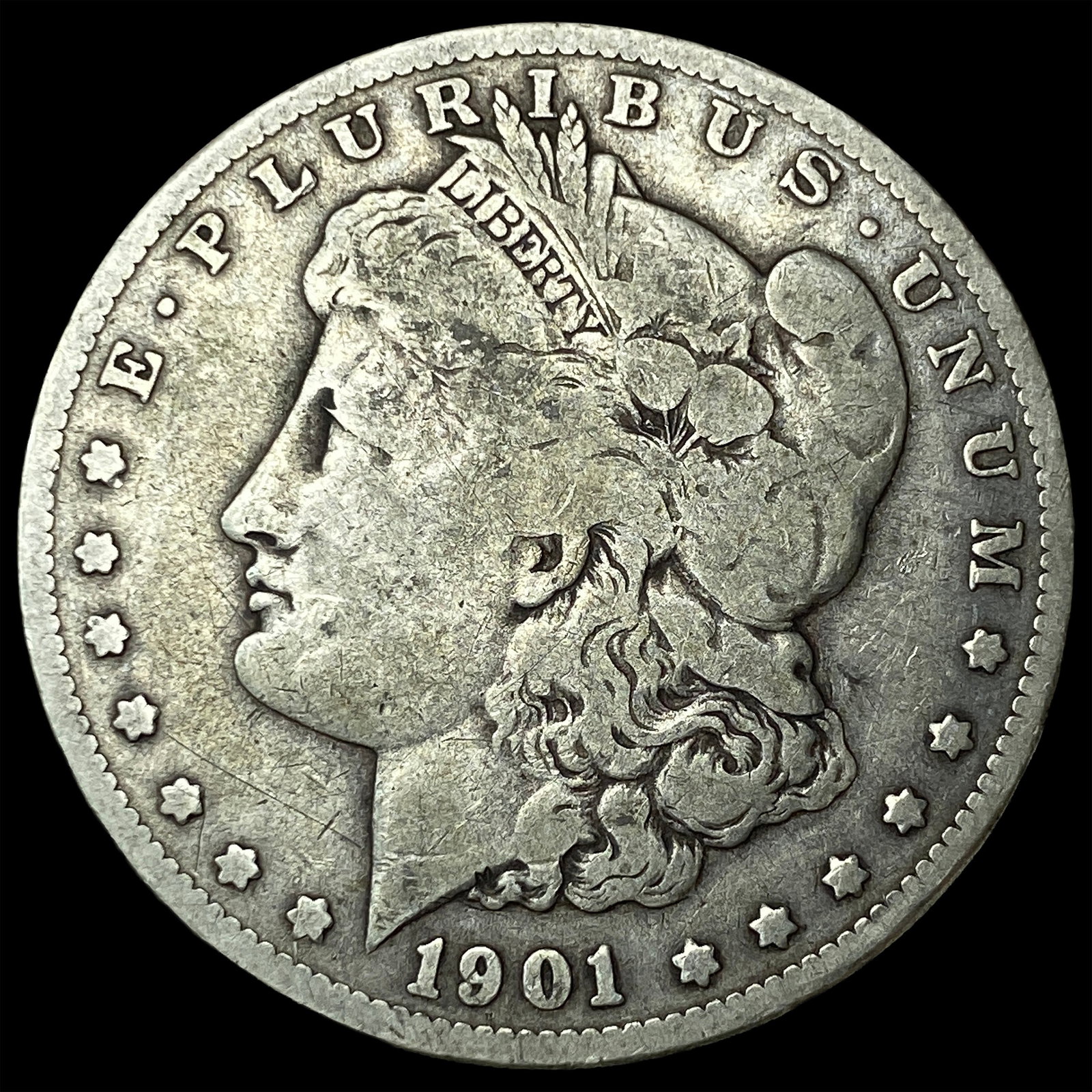 1901-S Silver Morgan Dollar NICELY CIRCULATED: 1901-S Silver Morgan Dollar NICELY CIRCULATED