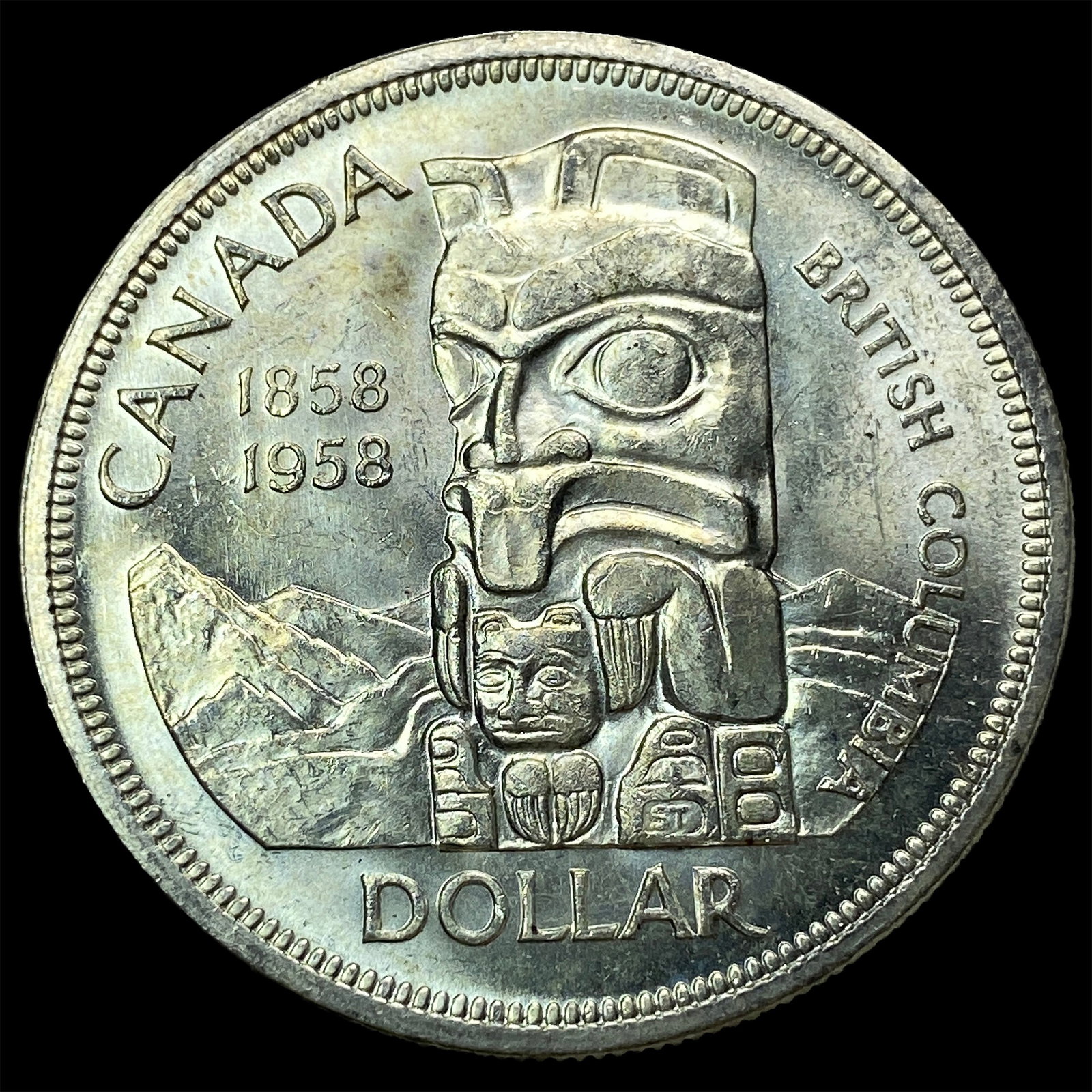 1958 Canada Silver Dollar UNCIRCULATED - 2