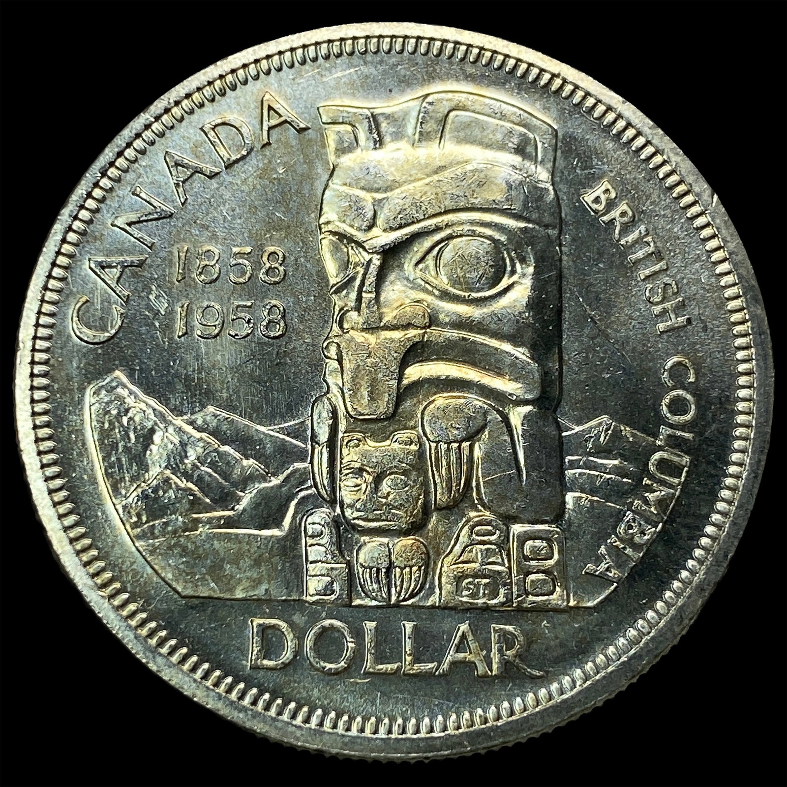 1958 Canada Silver Dollar UNCIRCULATED - 2