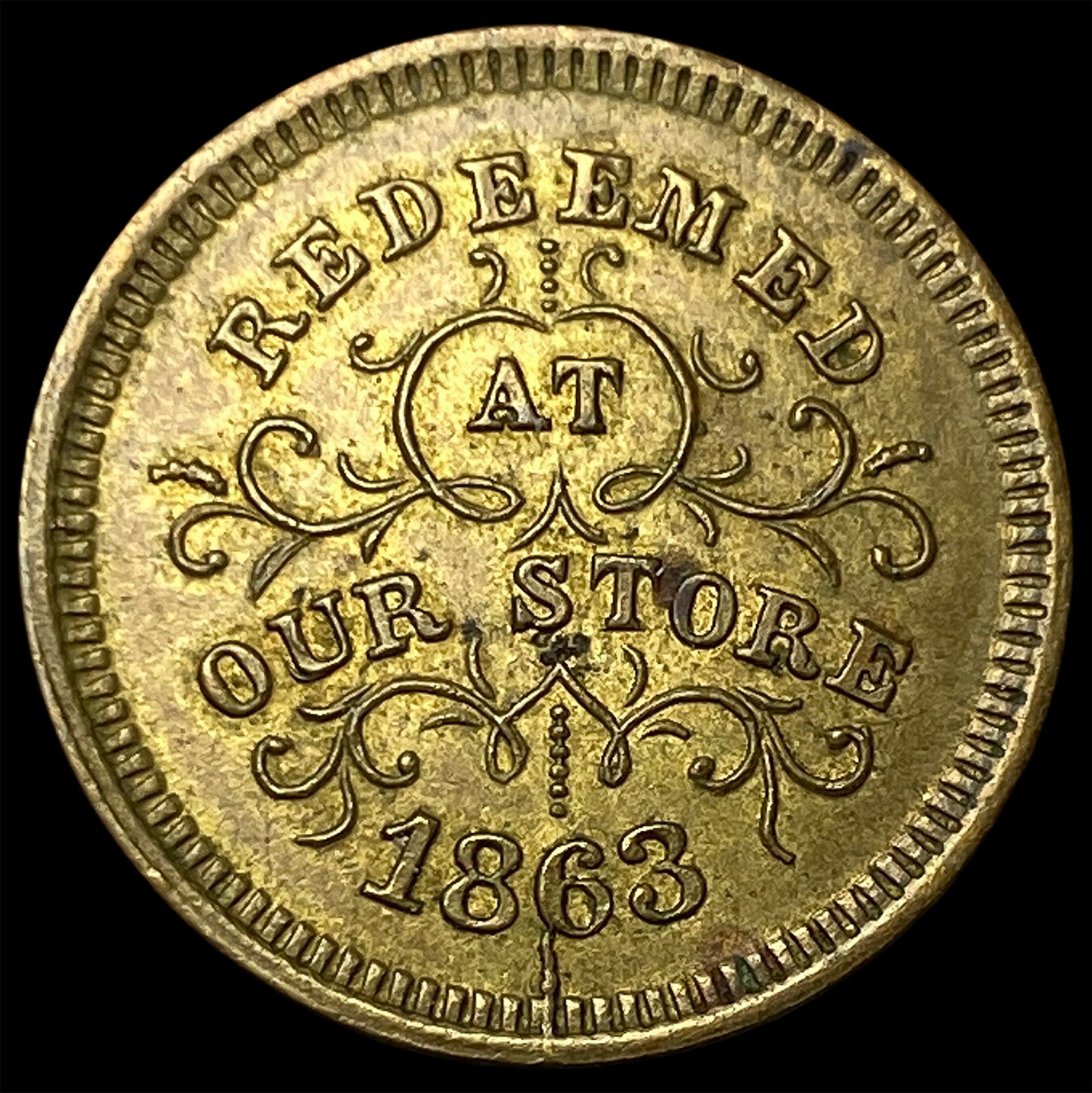 1863 Civil War Token Troy NY CLOSELY UNCIRCULATED (1 of 2)