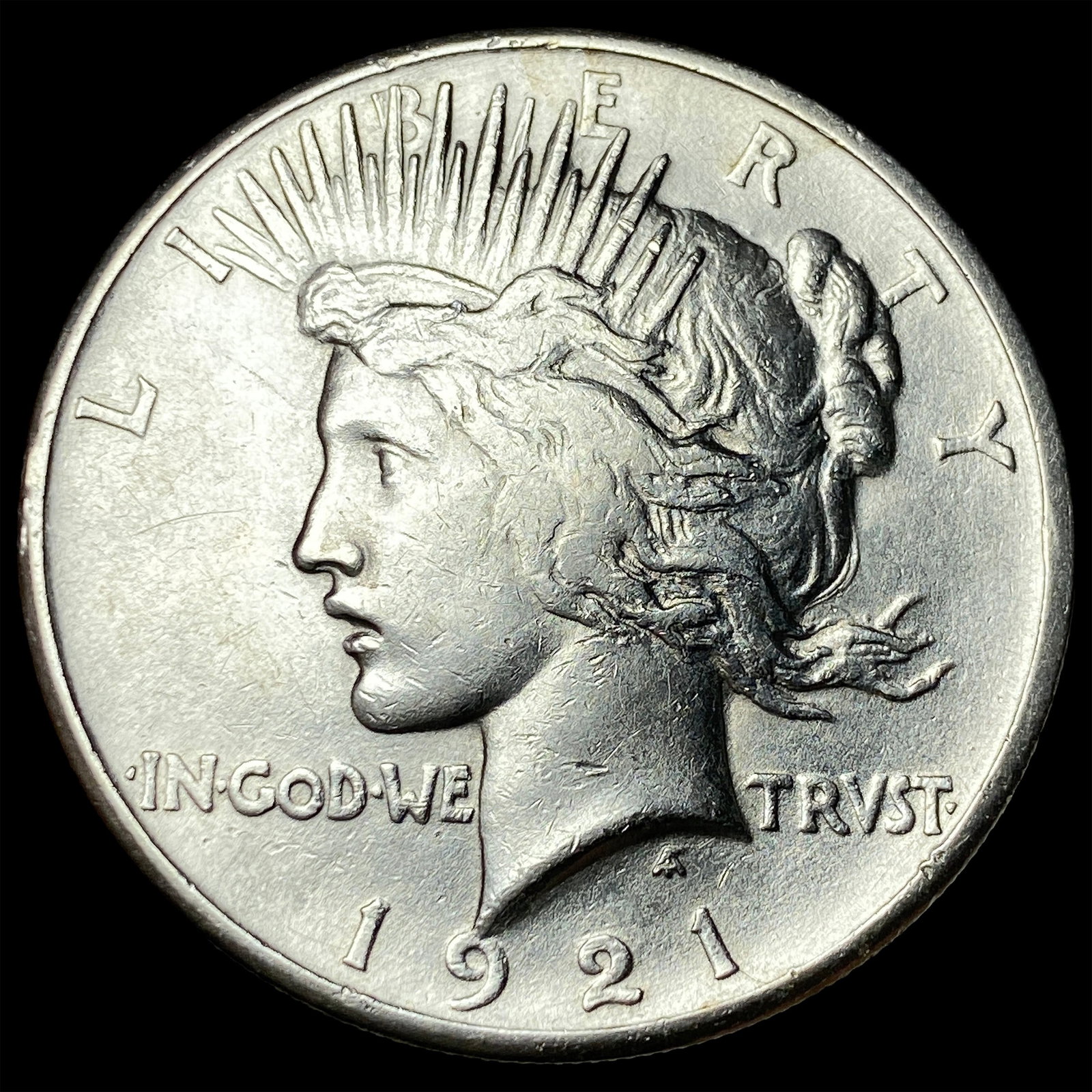 1921 Silver Peace Dollar CLOSELY UNCIRCULATED: 1921 Silver Peace Dollar CLOSELY UNCIRCULATED