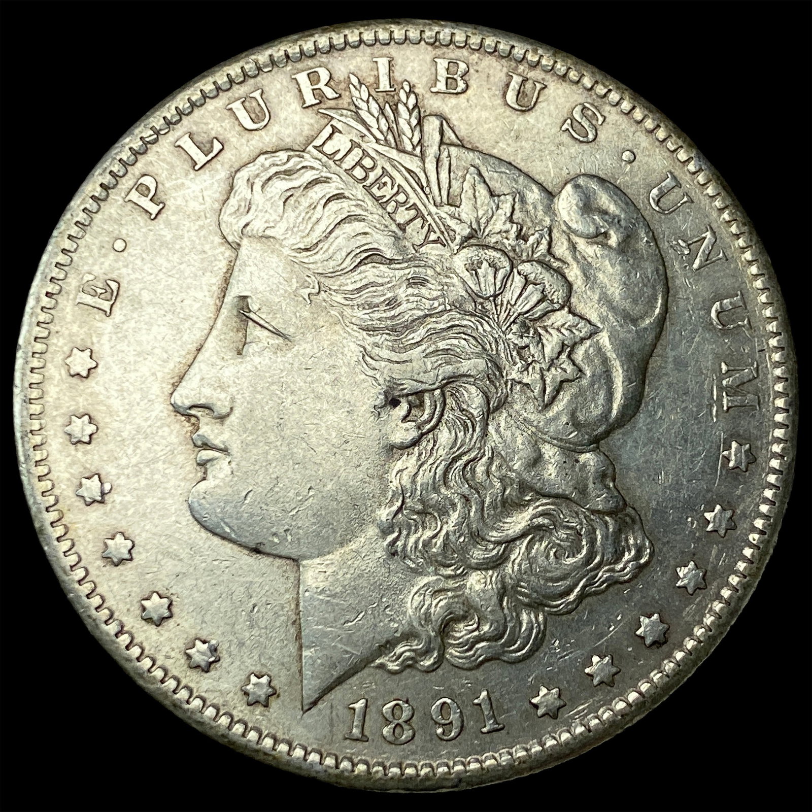 1891-S Silver Morgan Dollar CLOSELY UNCIRCULATED (1 of 2)