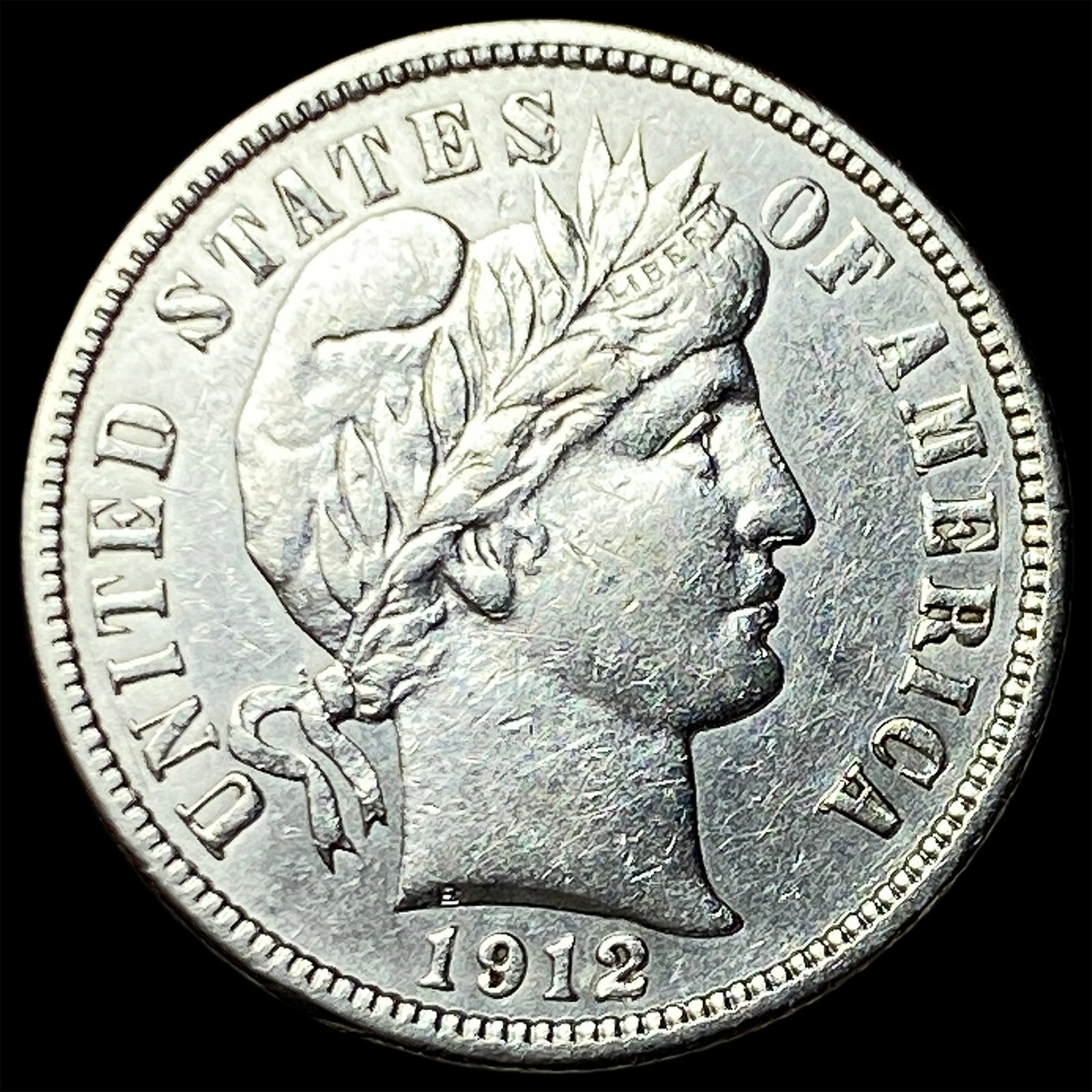 1912-D Silver Barber Dime CLOSELY UNCIRCULATED (1 of 2)