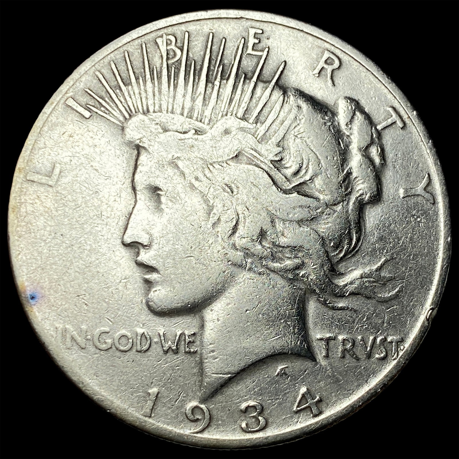 1934-S Silver Peace Dollar LIGHTLY CIRCULATED (1 of 2)