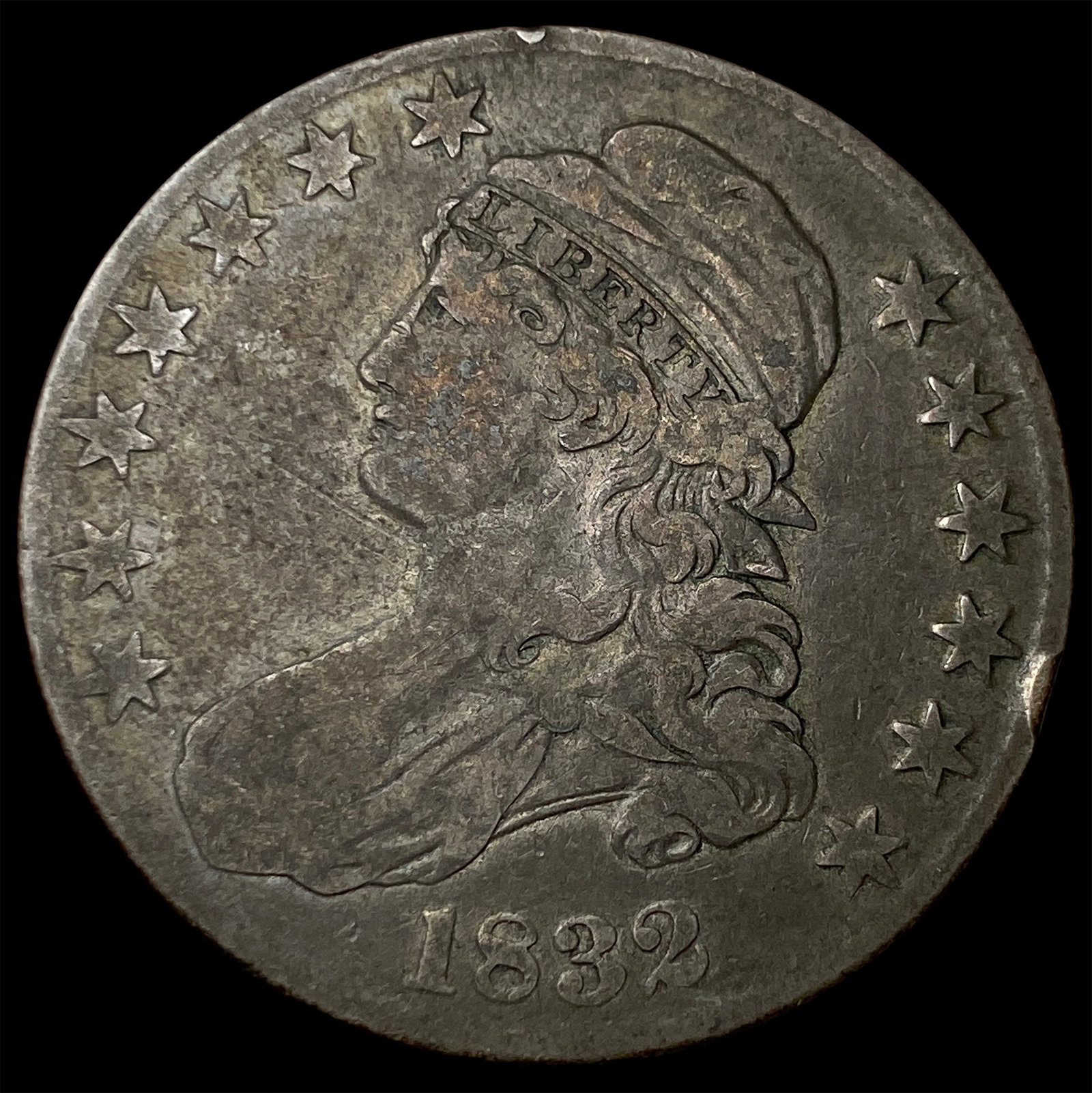 1832 Silver Capped Bust Half Dollar LIGHTLY CIRCULATED (1 of 2)