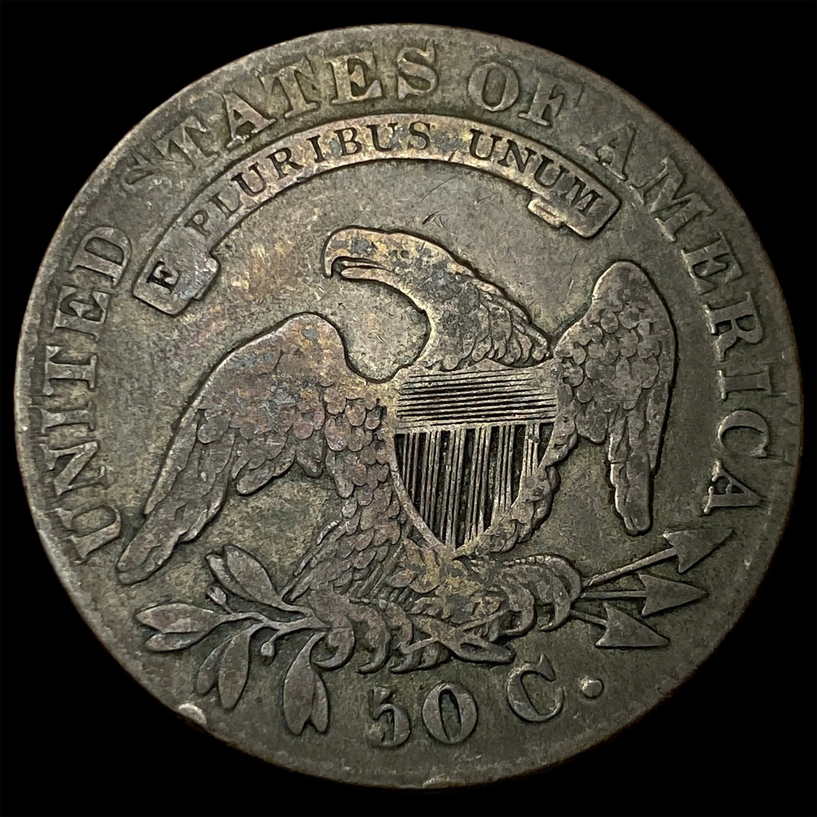 1832 Silver Capped Bust Half Dollar LIGHTLY CIRCULATED - 2