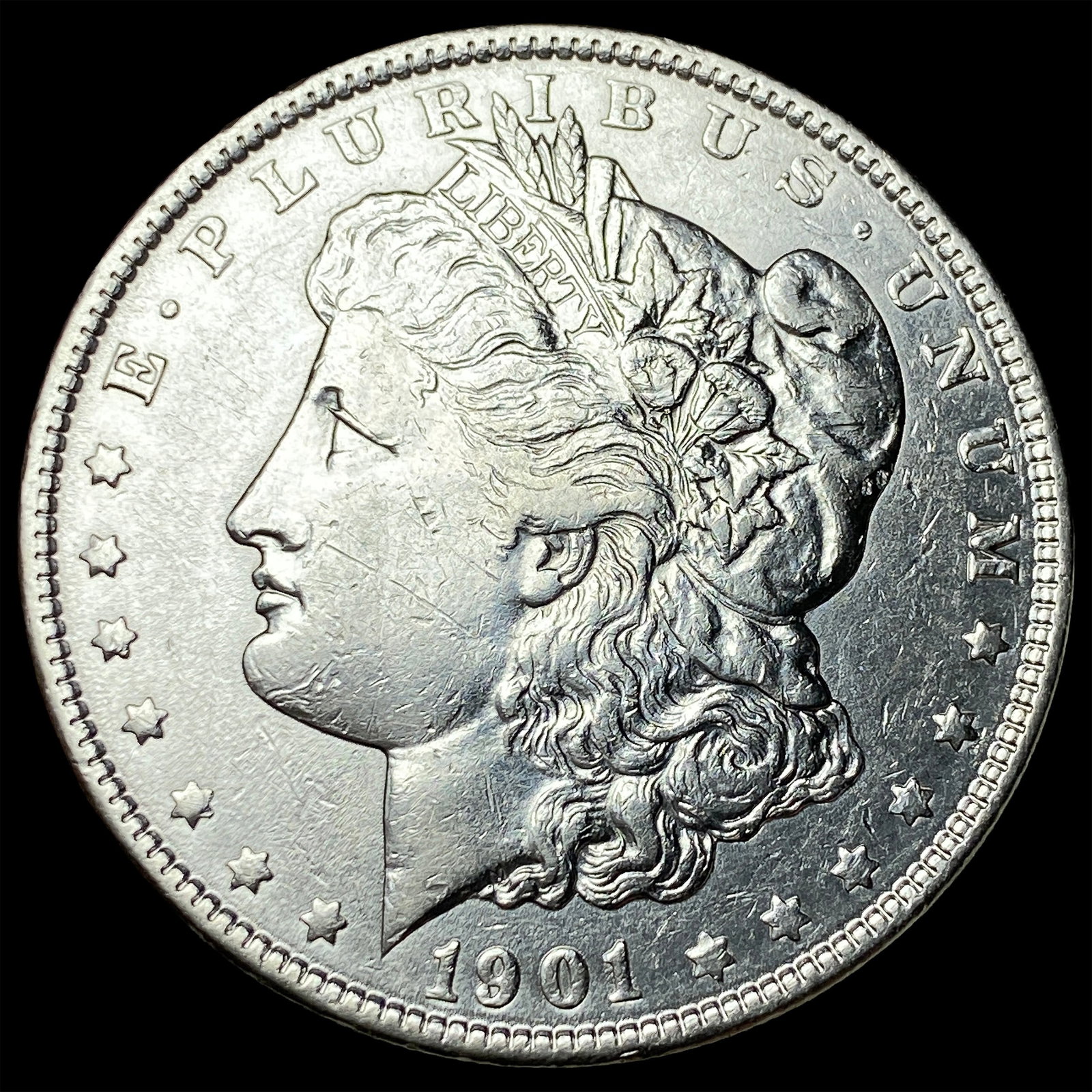 1901 Morgan Silver Dollar CLOSELY UNCIRCULATED: 1901 Morgan Silver Dollar CLOSELY UNCIRCULATED