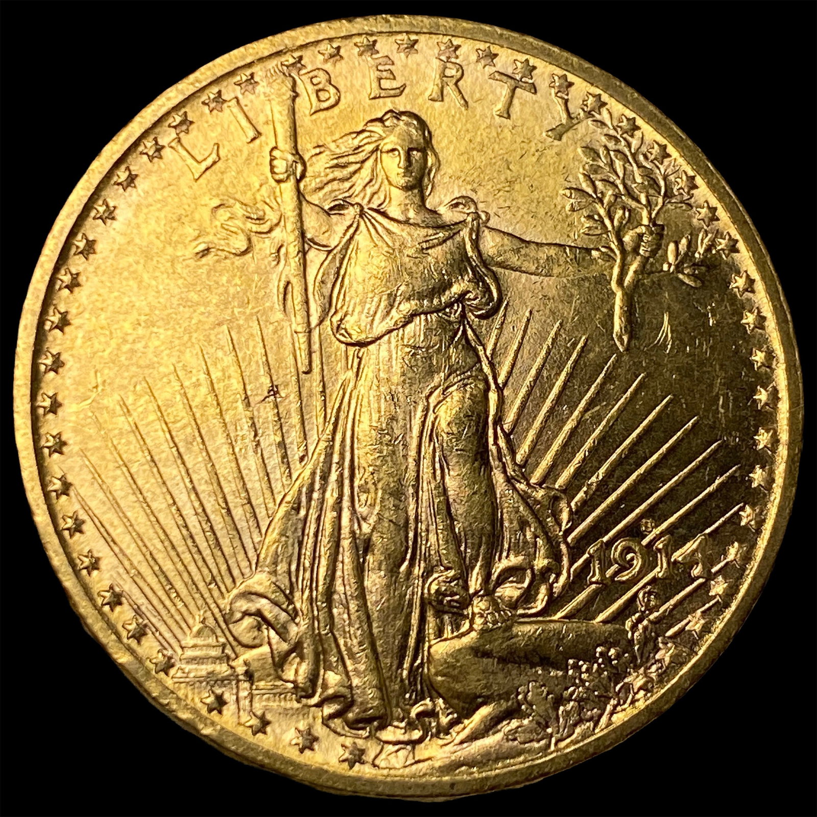 1914-S Gold $20 Saint-Gaudens Double Eagle CHOICE BU (1 of 2)