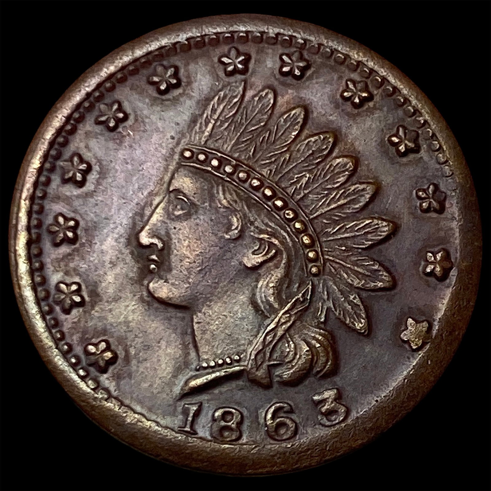 1863 Civil War Token - New York CLOSELY UNCIRCULATED (1 of 2)