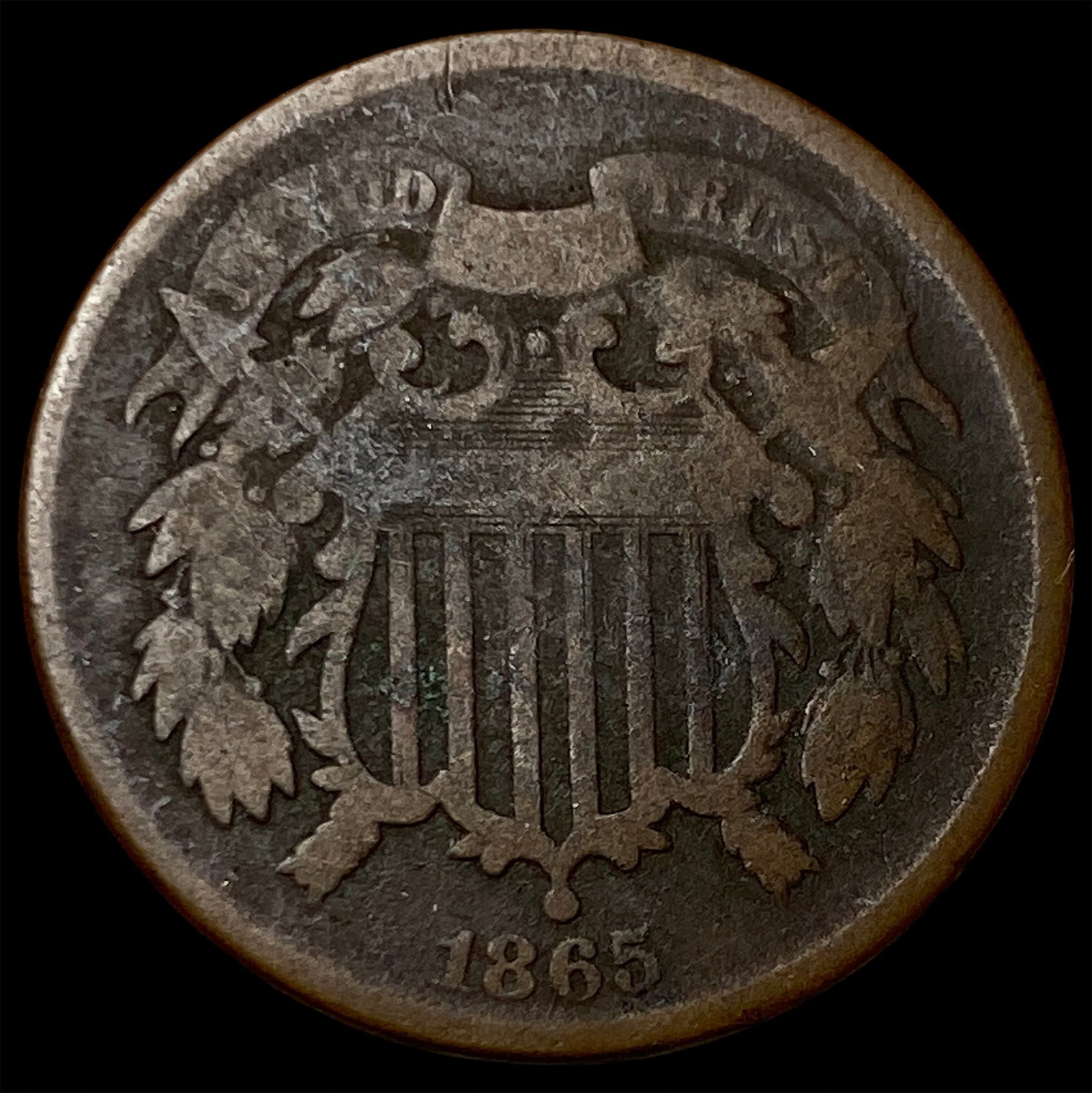 1865 Two-Cent Piece NICELY CIRCULATED (1 of 2)
