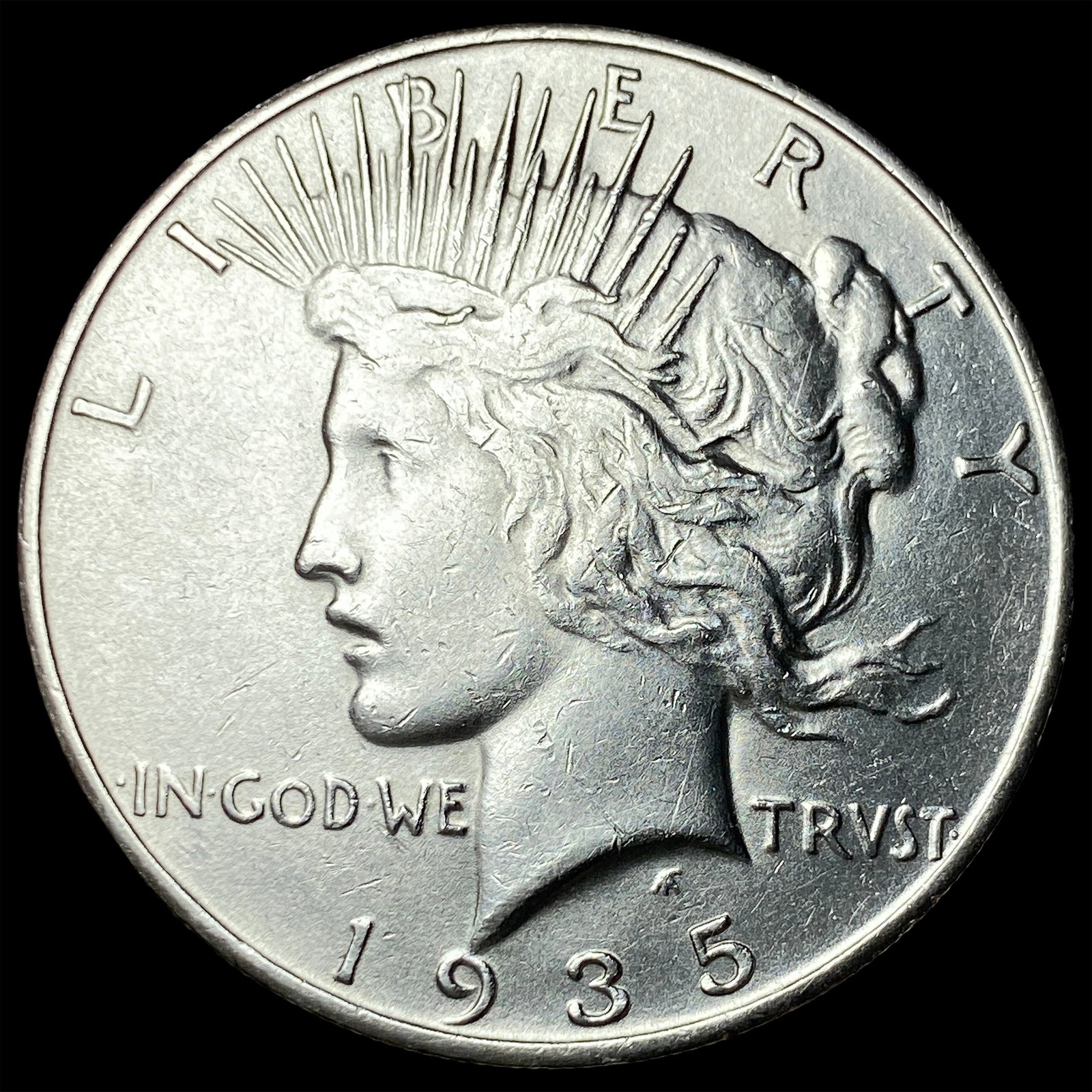 1935-S Silver Peace Dollar CLOSELY UNCIRCULATED (1 of 2)