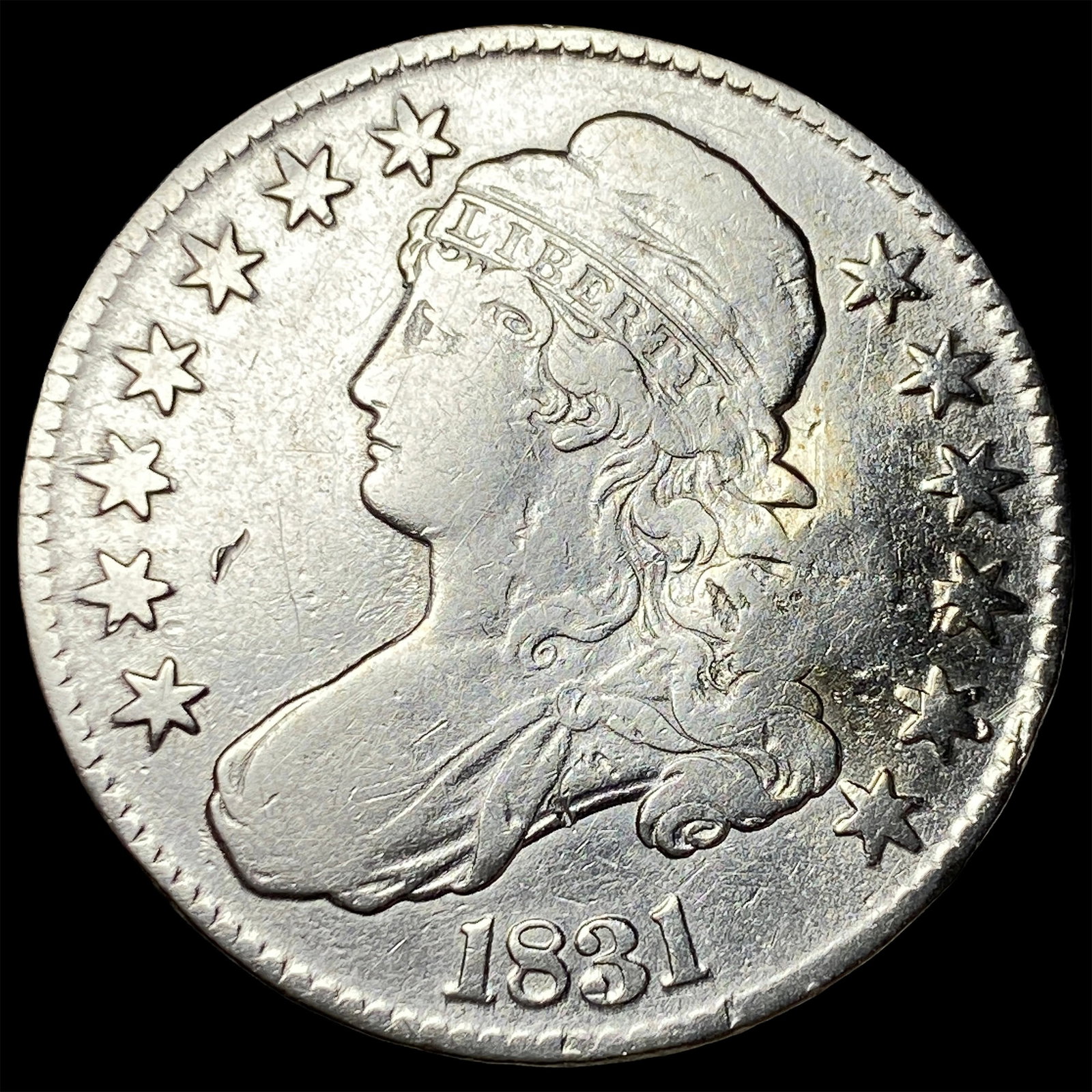1831 Capped Bust Half Dollar NICELY CIRCULATED (1 of 2)