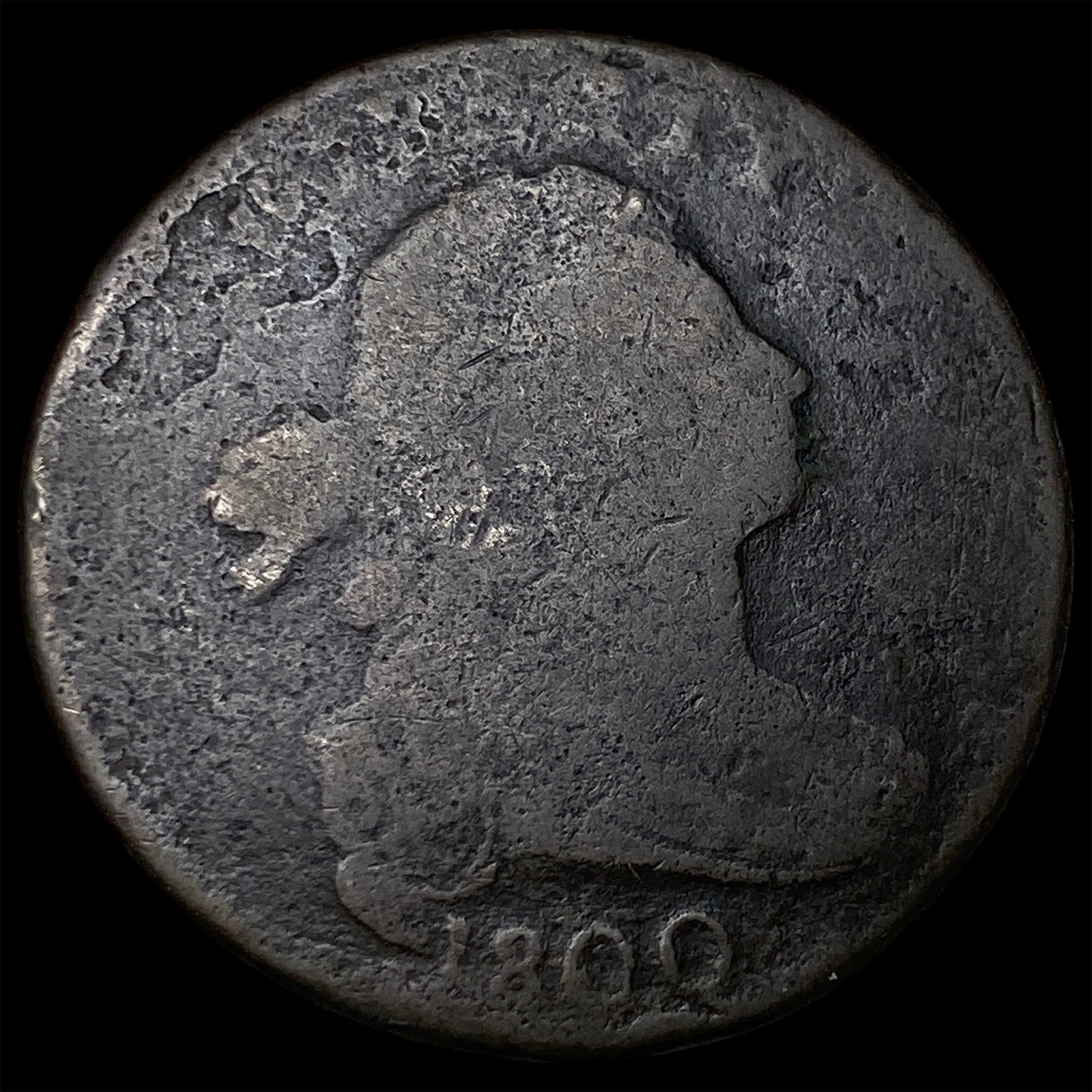 1800 Draped Bust Large Cent NICELY CIRCULATED: 1800 Draped Bust Large Cent NICELY CIRCULATED