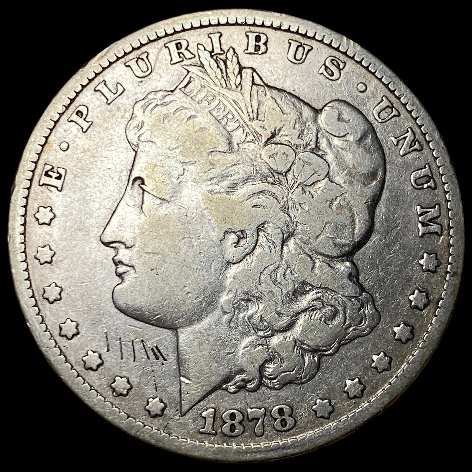1878-S Silver Morgan Dollar LIGHTLY CIRCULATED: 1878-S Silver Morgan Dollar LIGHTLY CIRCULATED