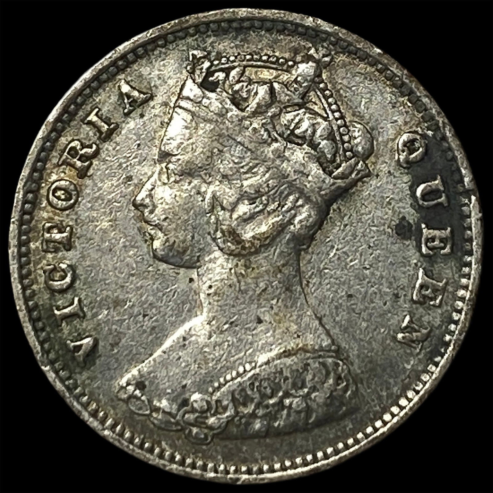 1900 Hong Kong Silver 10 Cents (1 of 2)
