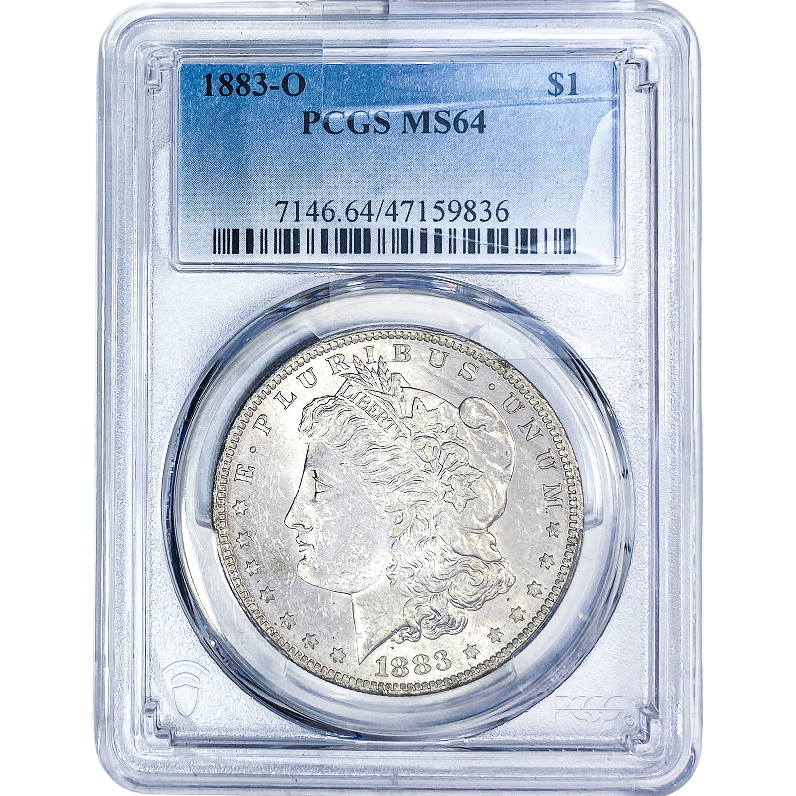 1883-O Morgan Silver Dollar PCGS MS64: 1883-O Morgan Silver Dollar PCGS MS64