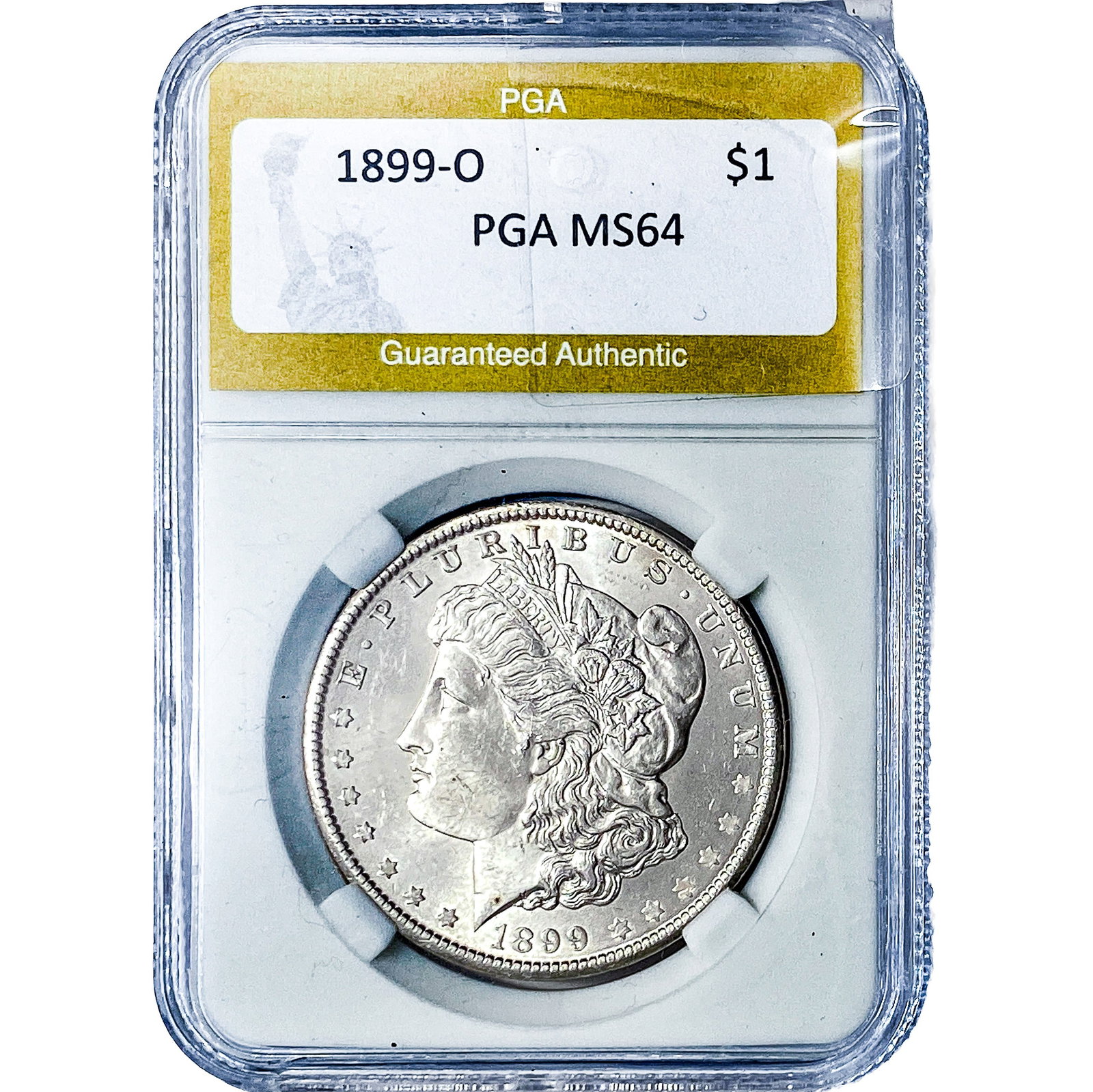 1899-O Morgan Silver Dollar PGA MS64: 1899-O Morgan Silver Dollar PGA MS64