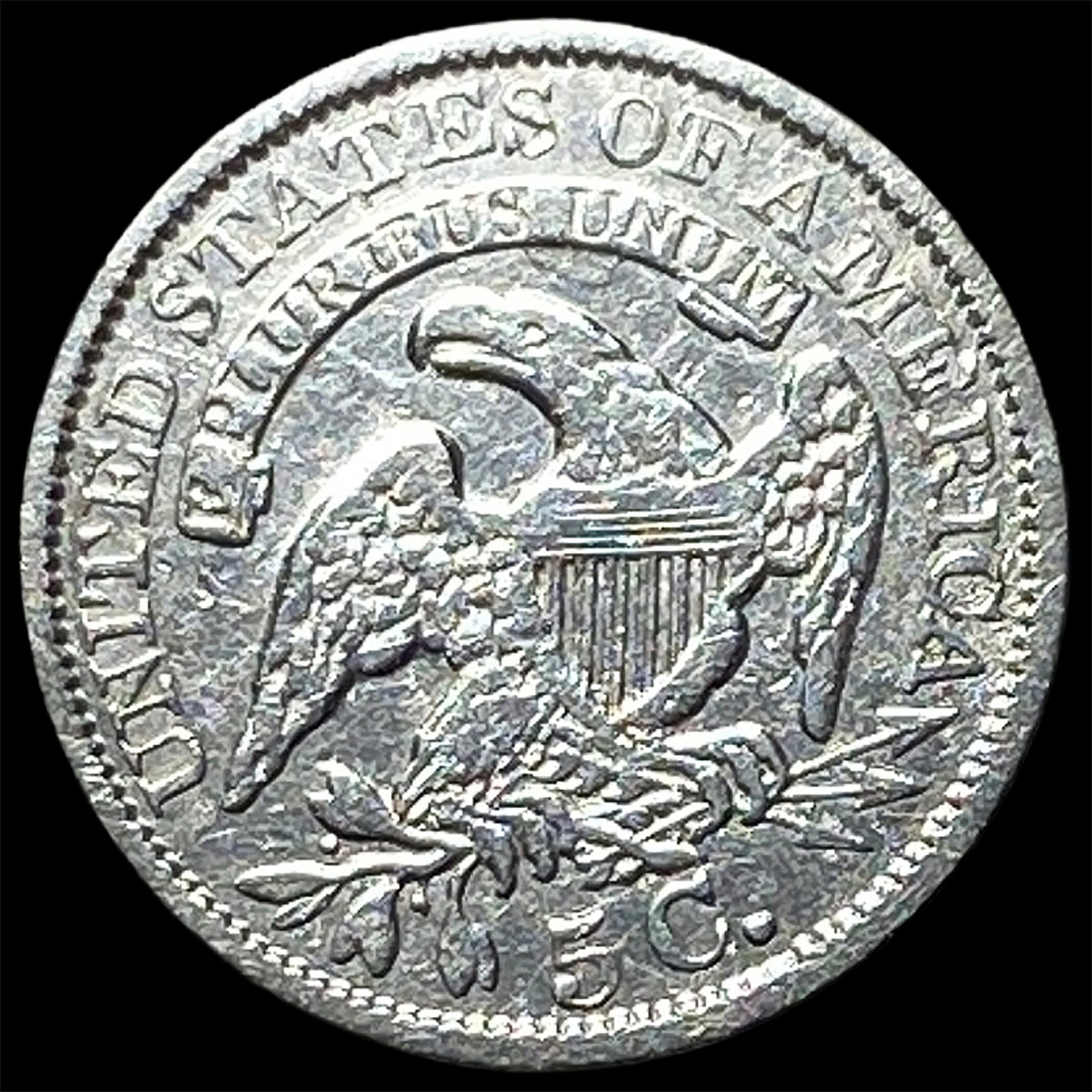 1835 Capped Bust Half Dime LIGHTLY CIRCULATED - 2