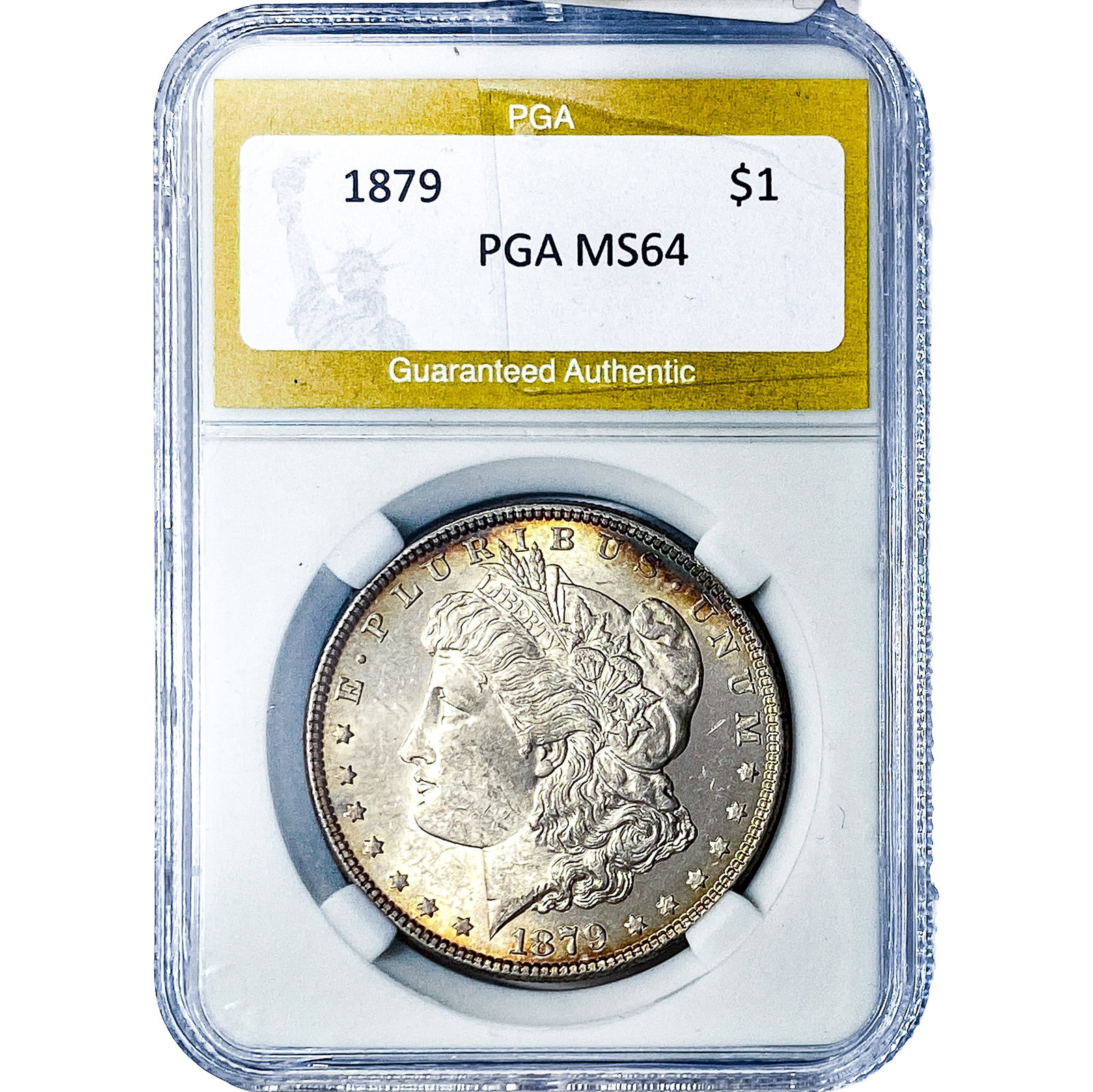 1879 Morgan Silver Dollar PGA MS64: 1879 Morgan Silver Dollar PGA MS64