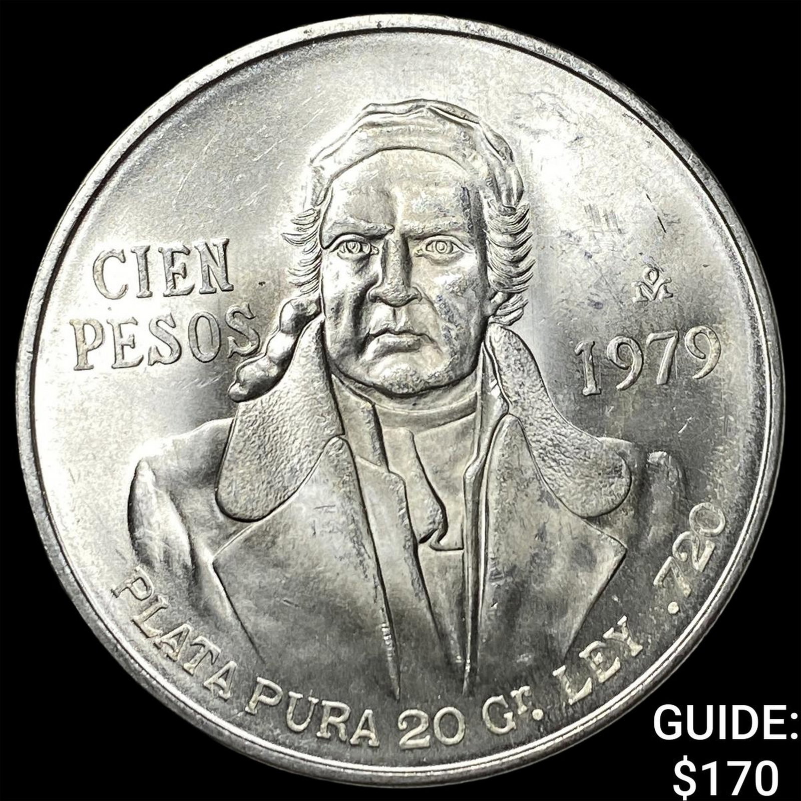 1979Mo Mexico SIlver 100 Pesos .643oz ASW: 1979Mo Mexico SIlver 100 Pesos .643oz ASW