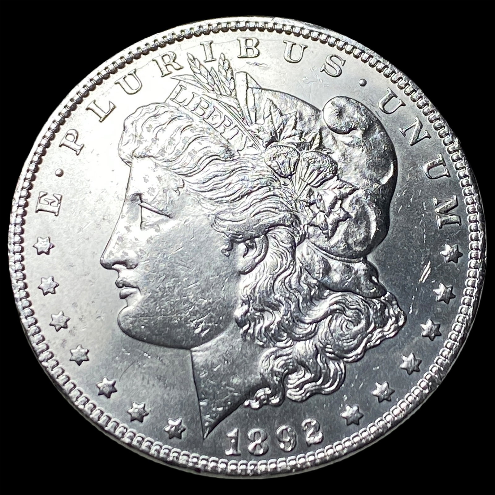 1892 Silver Morgan Dollar UNCIRCULATED: 1892 Silver Morgan Dollar UNCIRCULATED
