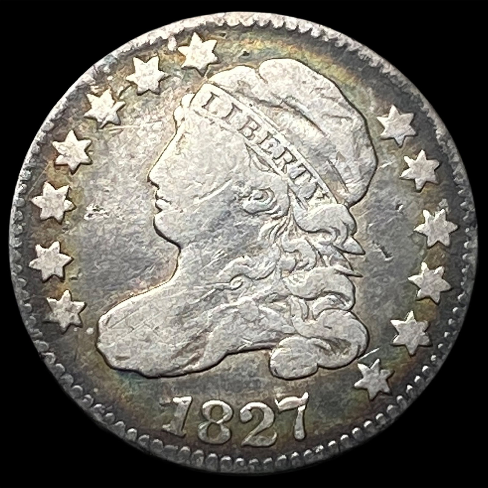 1827 Capped Bust Dime LIGHTLY CIRCULATED: 1827 Capped Bust Dime LIGHTLY CIRCULATED