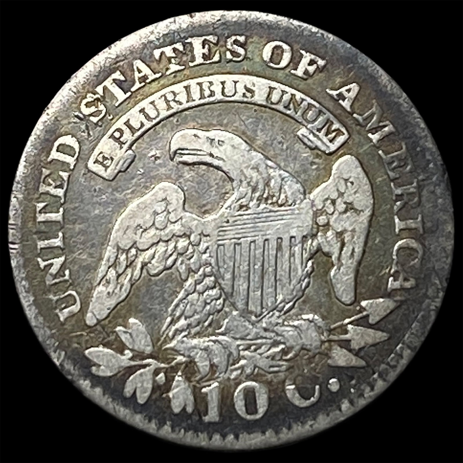 1827 Capped Bust Dime LIGHTLY CIRCULATED - 2
