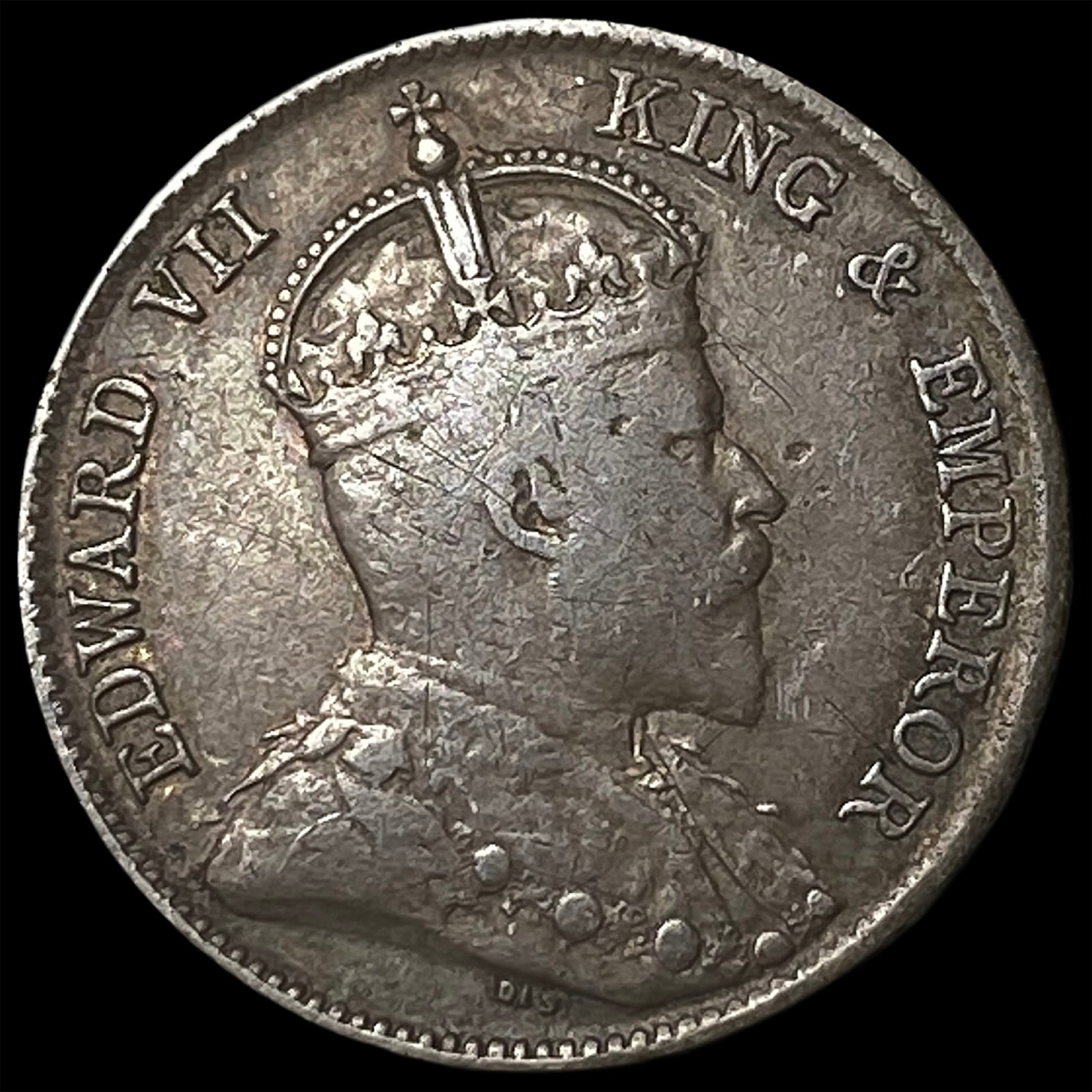 1902 Ceylon Silver 25 Cents: 1902 Ceylon Silver 25 Cents