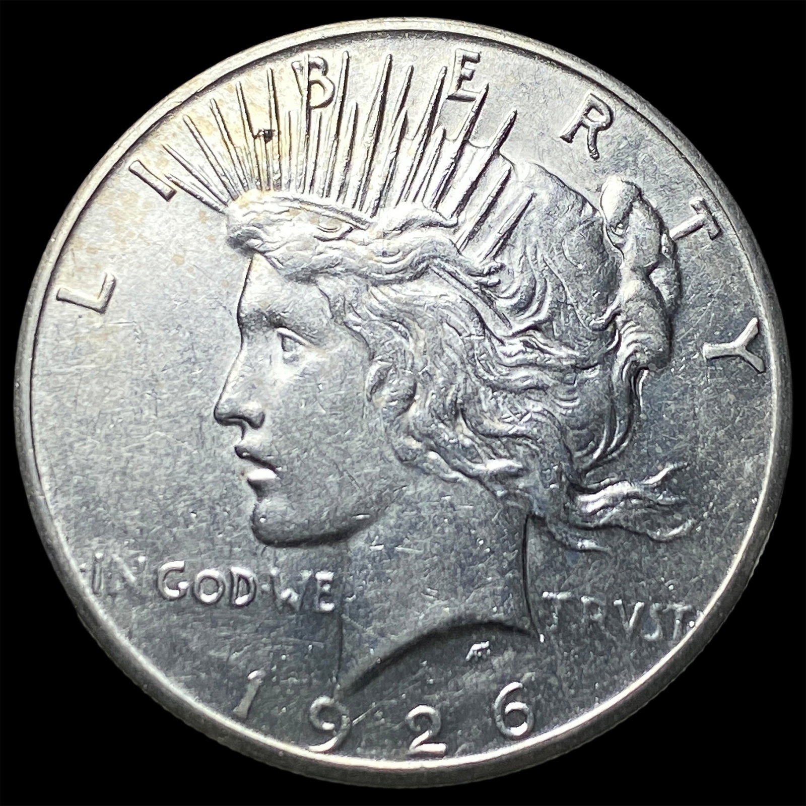 1926-S Silver Peace Dollar CLOSELY UNCIRCULATED: 1926-S Silver Peace Dollar CLOSELY UNCIRCULATED