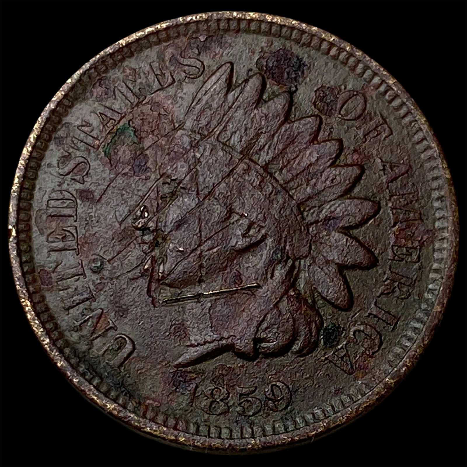 1859 Indian Head Cent LIGHTLY CIRCULATED: 1859 Indian Head Cent LIGHTLY CIRCULATED