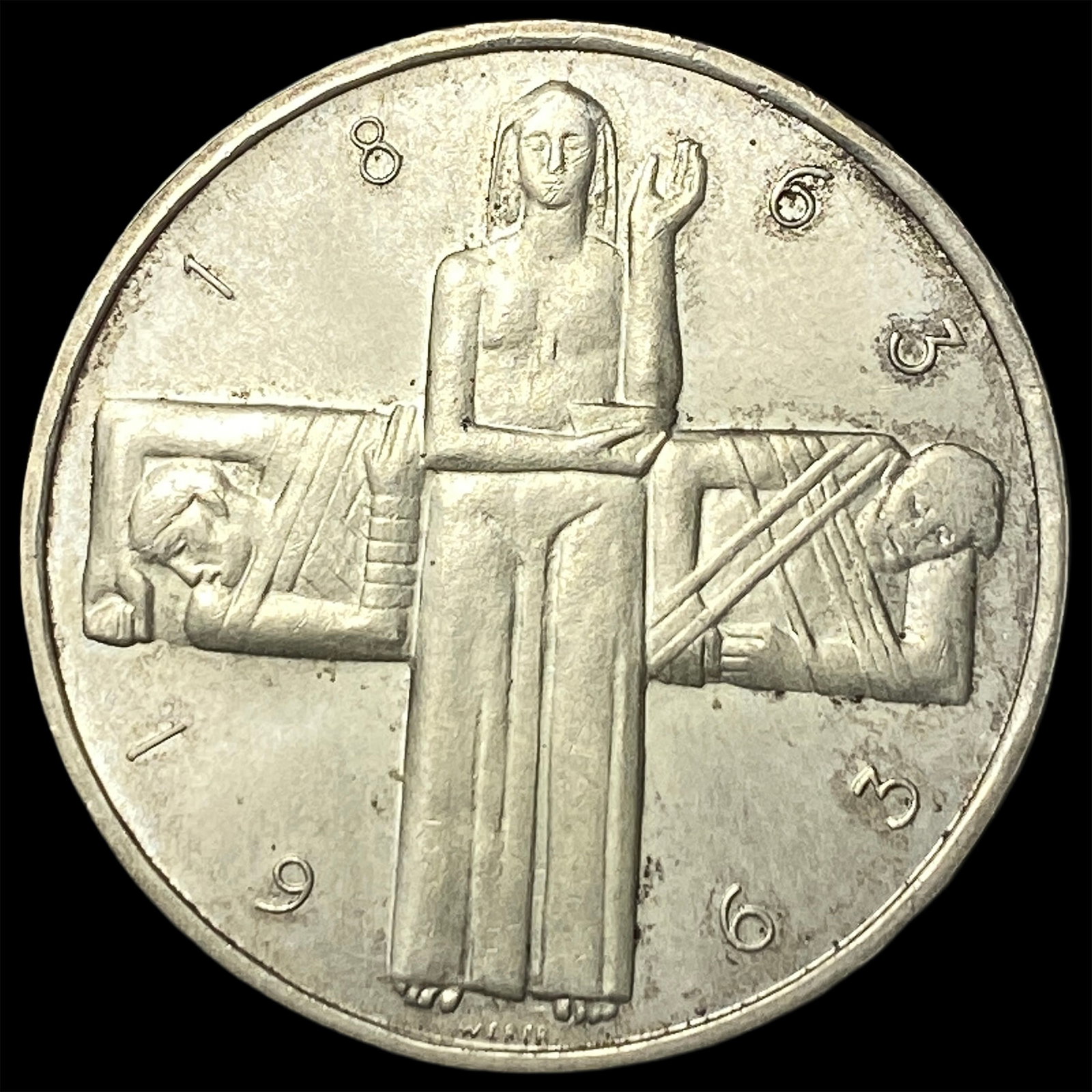 1963 Switzerland Silver 5 Francs: 1963 Switzerland Silver 5 Francs