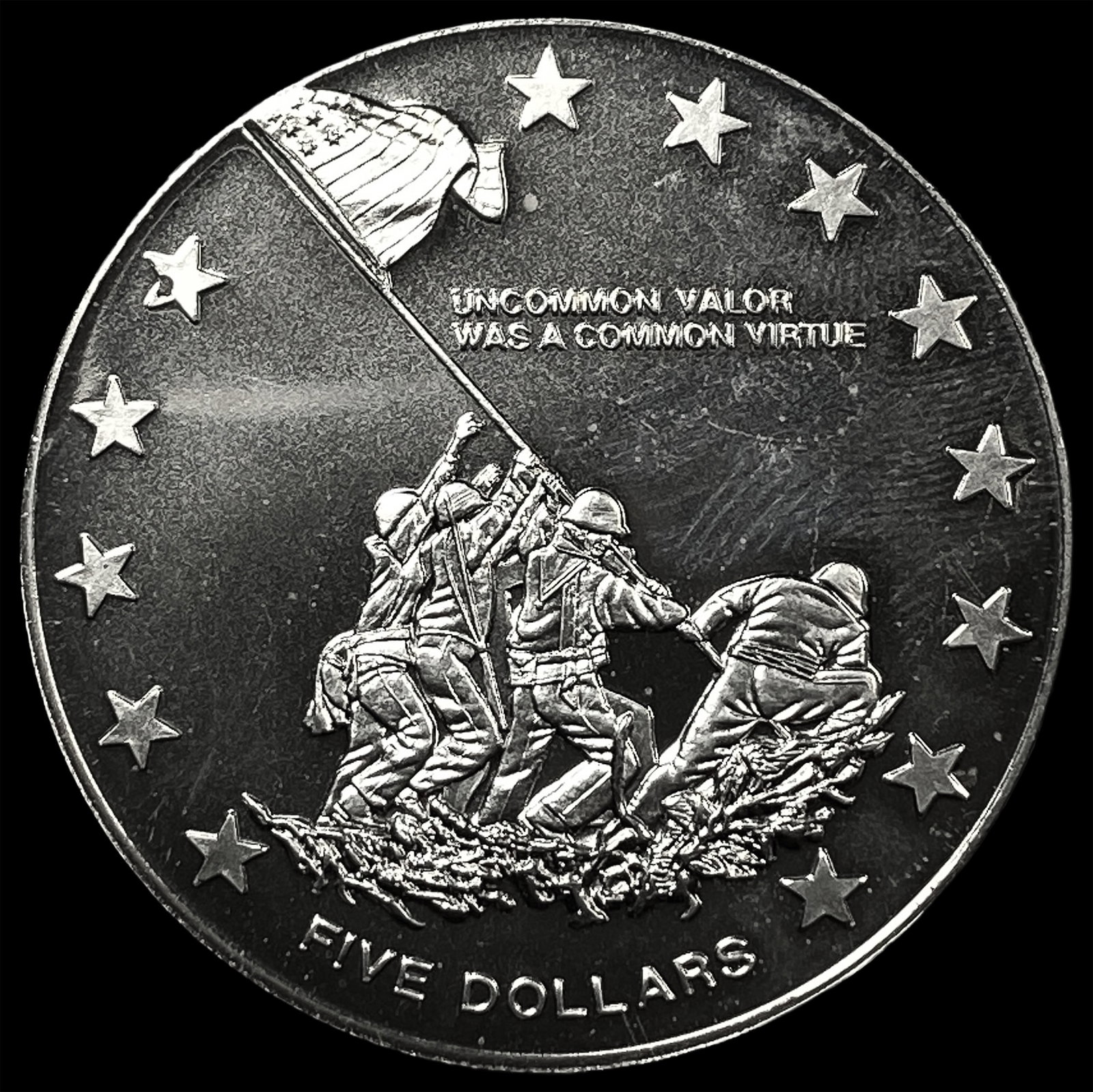 2001 Liberia Copper Nickel 5 Dollars (1 of 2)
