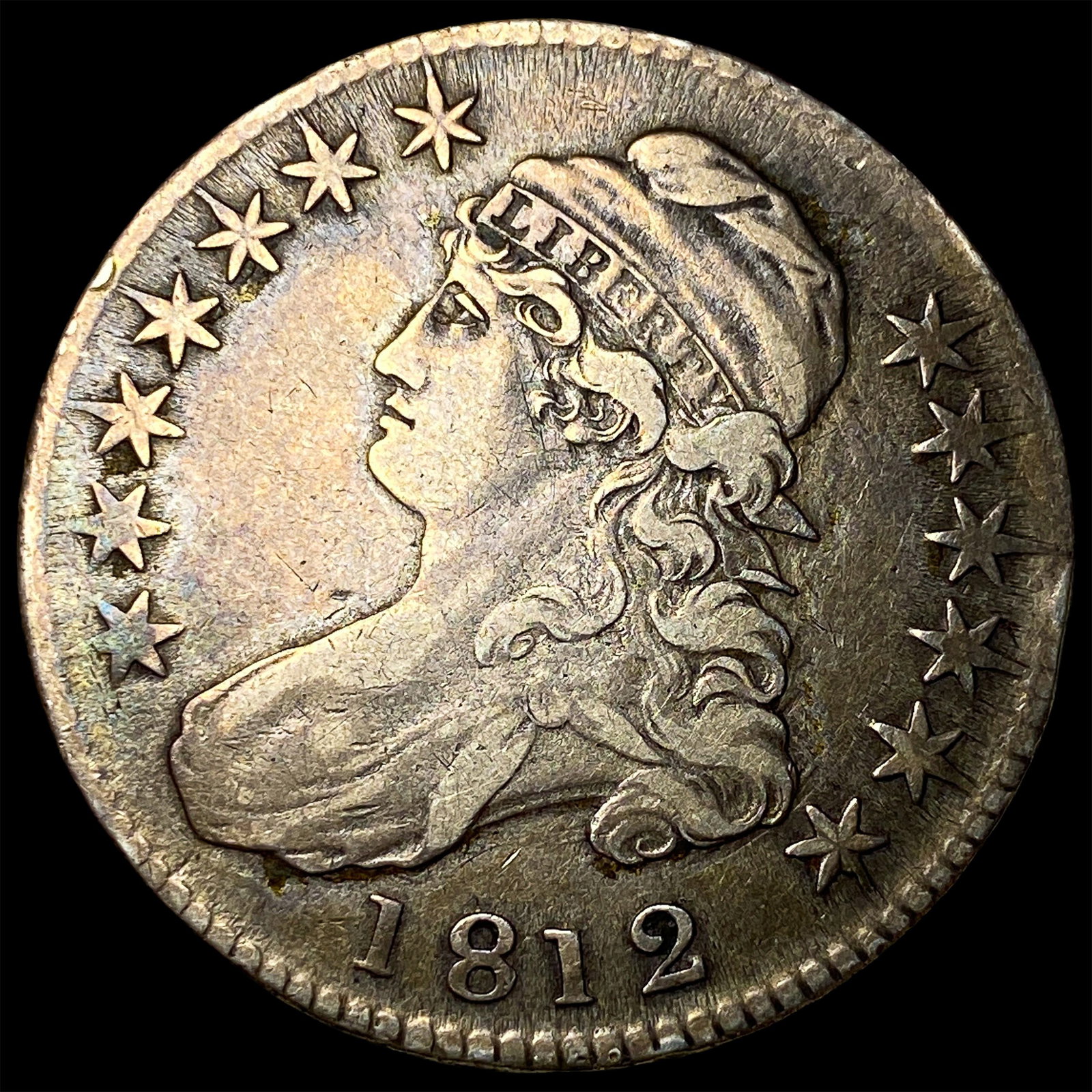 1812 Capped Bust Half Dollar NEARLY UNCIRCULATED: 1812 Capped Bust Half Dollar NEARLY UNCIRCULATED