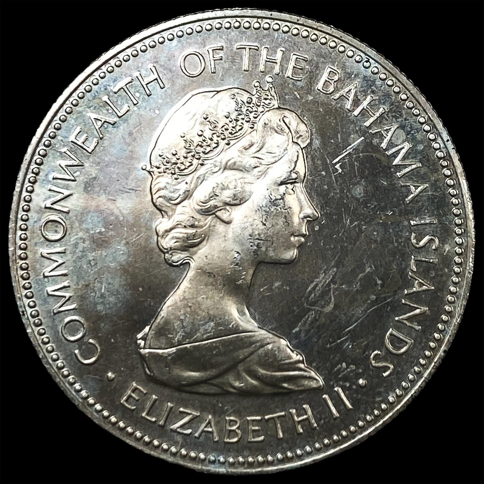 1973 Bahamas Silver 50 Cents: 1973 Bahamas Silver 50 Cents