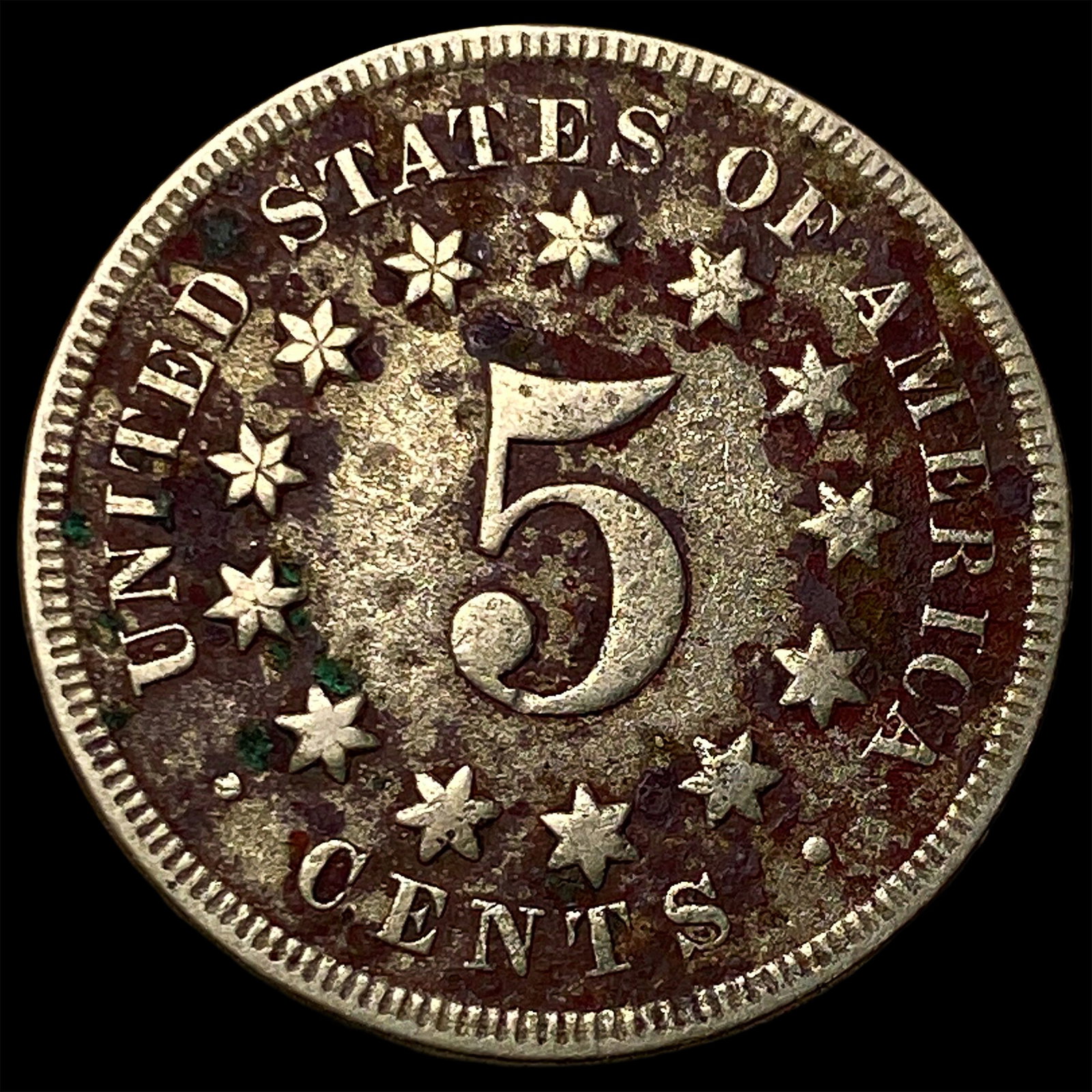 1868 Shield Nickel CLOSELY UNCIRCULATED - 2